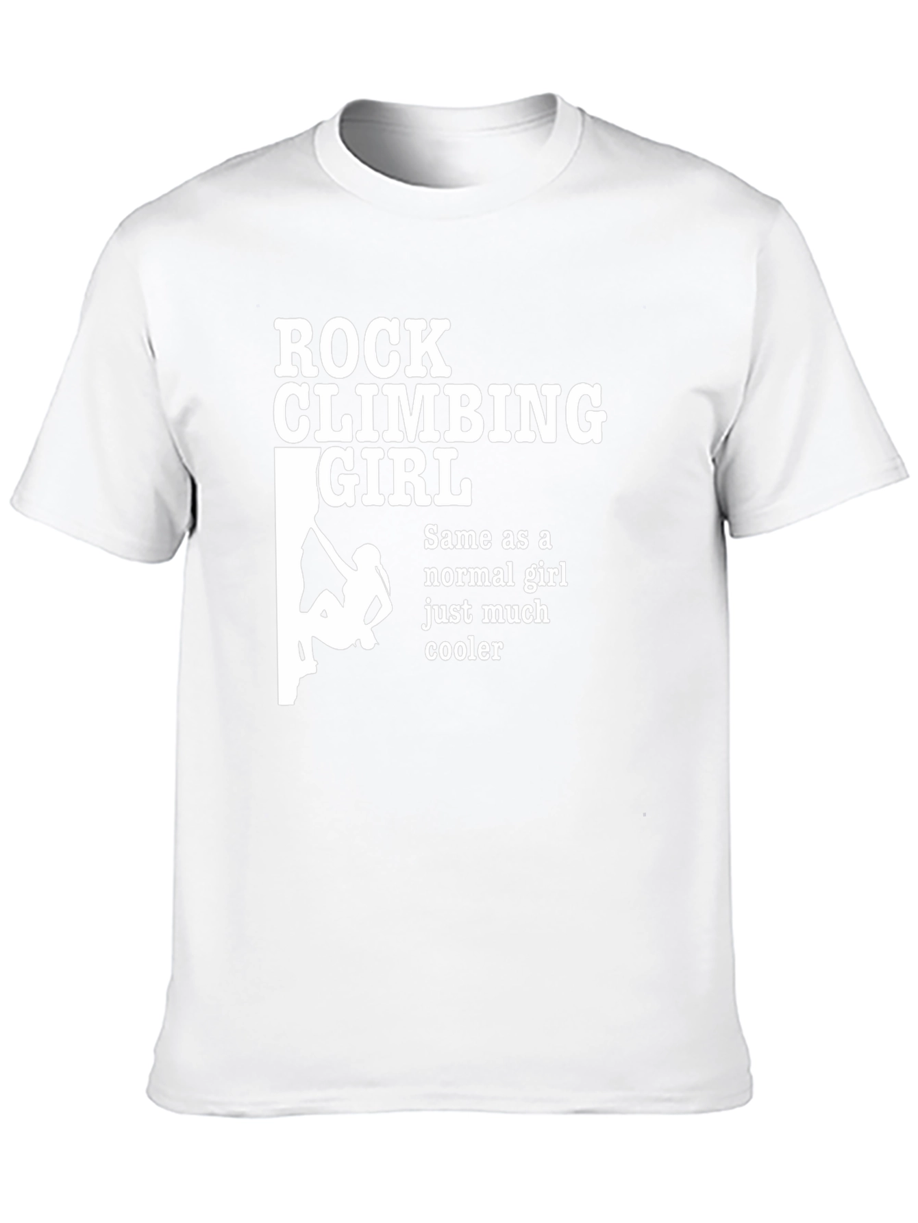 Rock Climbing Girl T-Shirt Cool Climber Tee