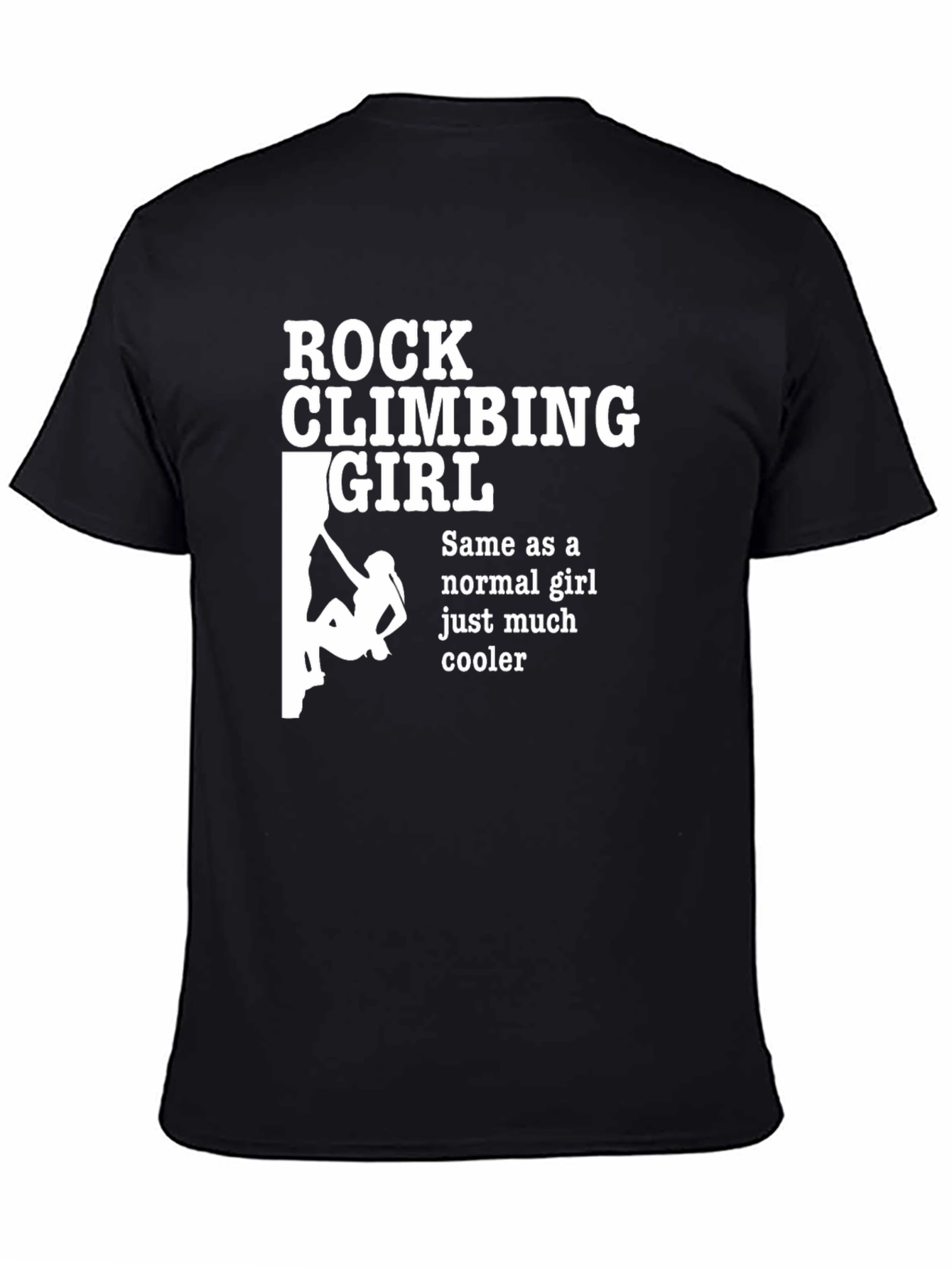 Rock Climbing Girl T-Shirt Cool Climber Tee