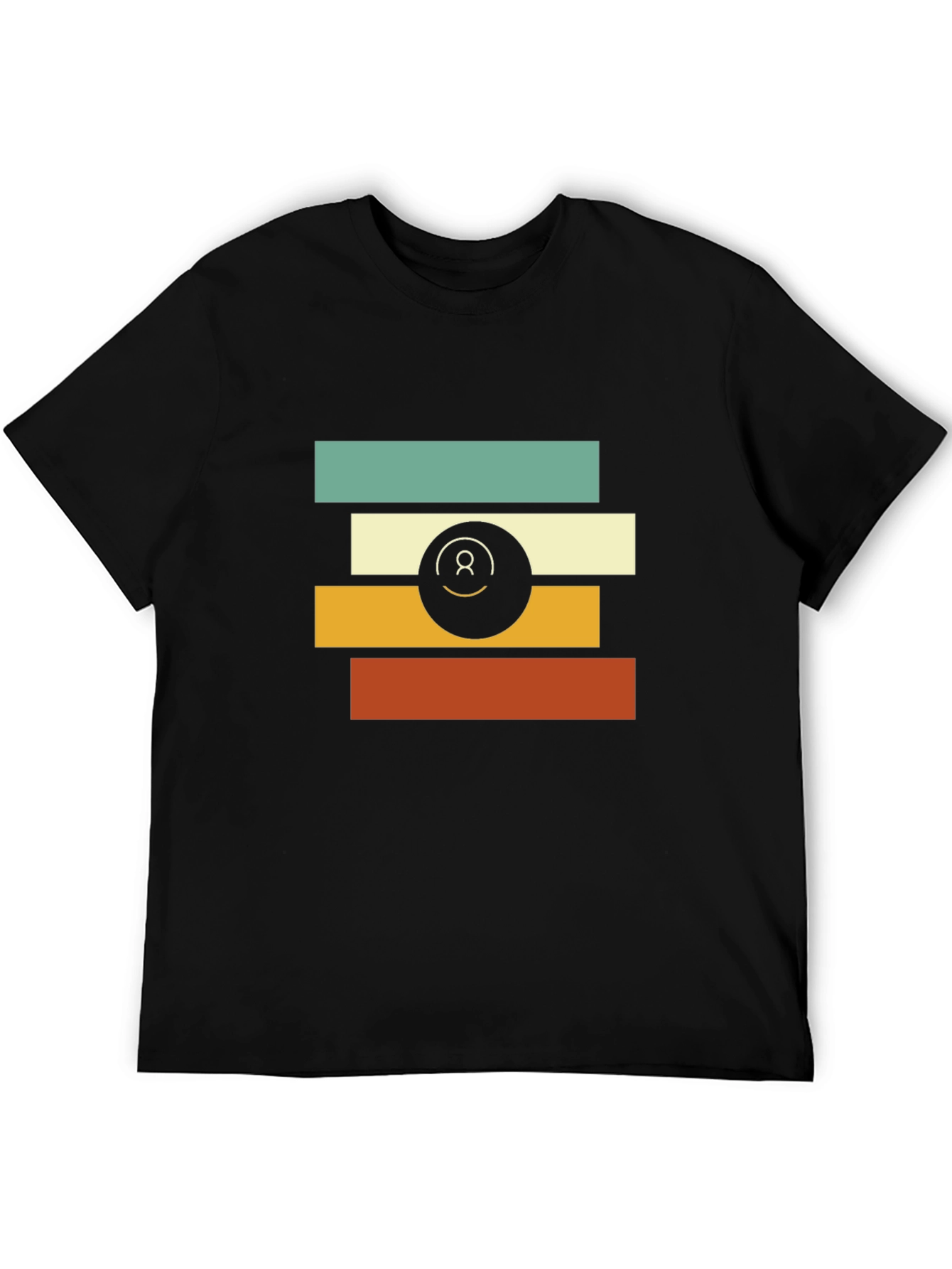 Retro Stripe Graphic Tee - Stylish Casual Wear