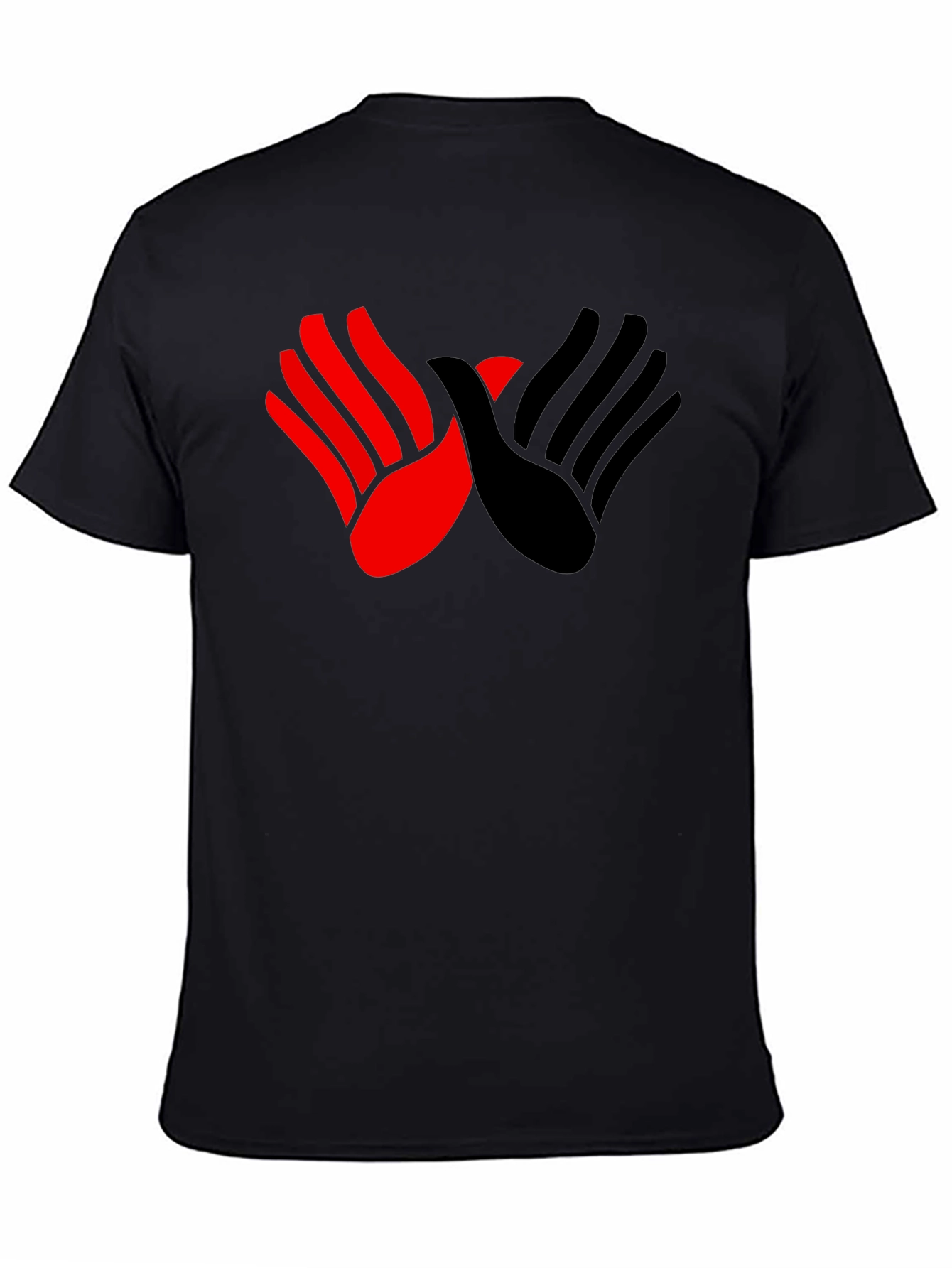 Graphic Tee - Hands Design Black Shirt