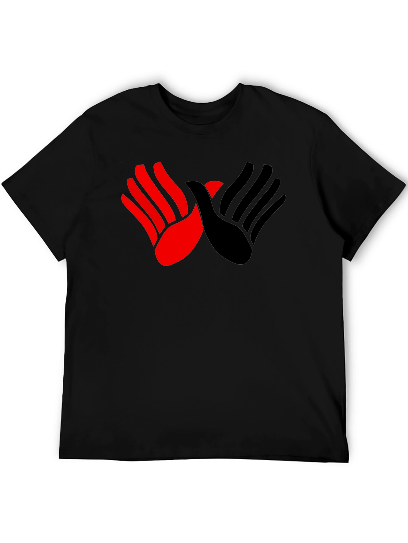 Graphic Tee - Hands Design Black Shirt