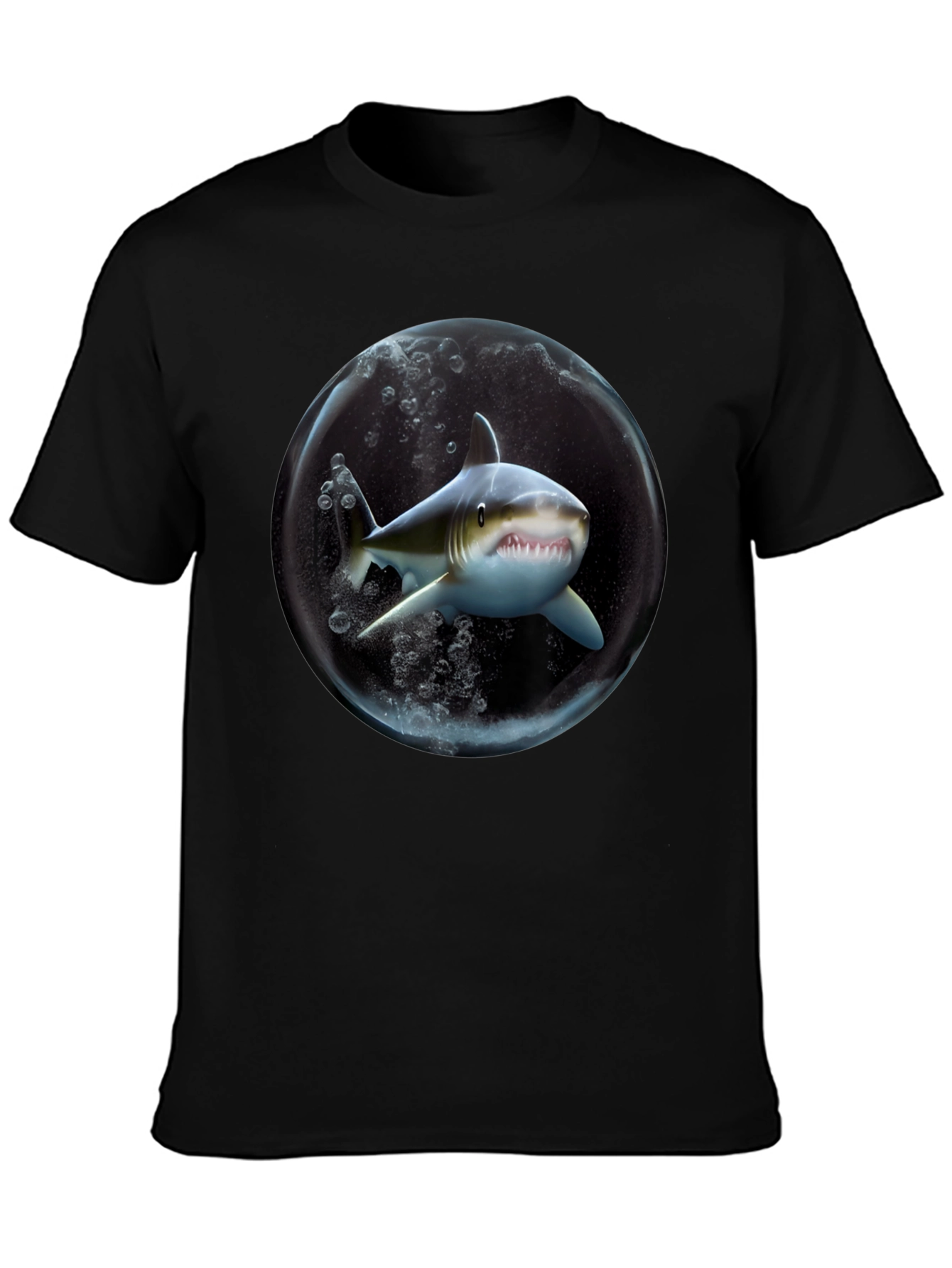 Shark in a Bubble Graphic T-Shirt