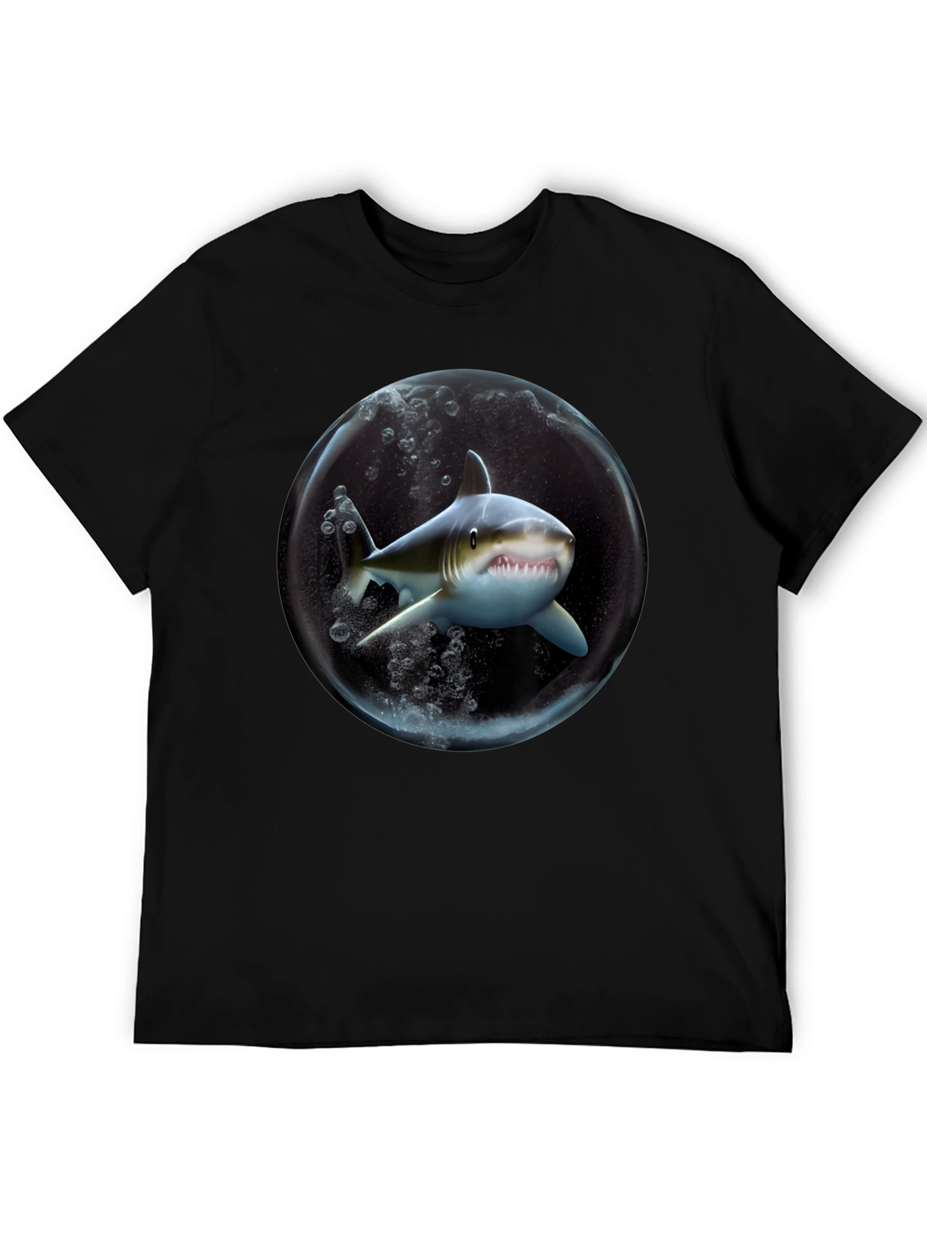 Shark in a Bubble Graphic T-Shirt