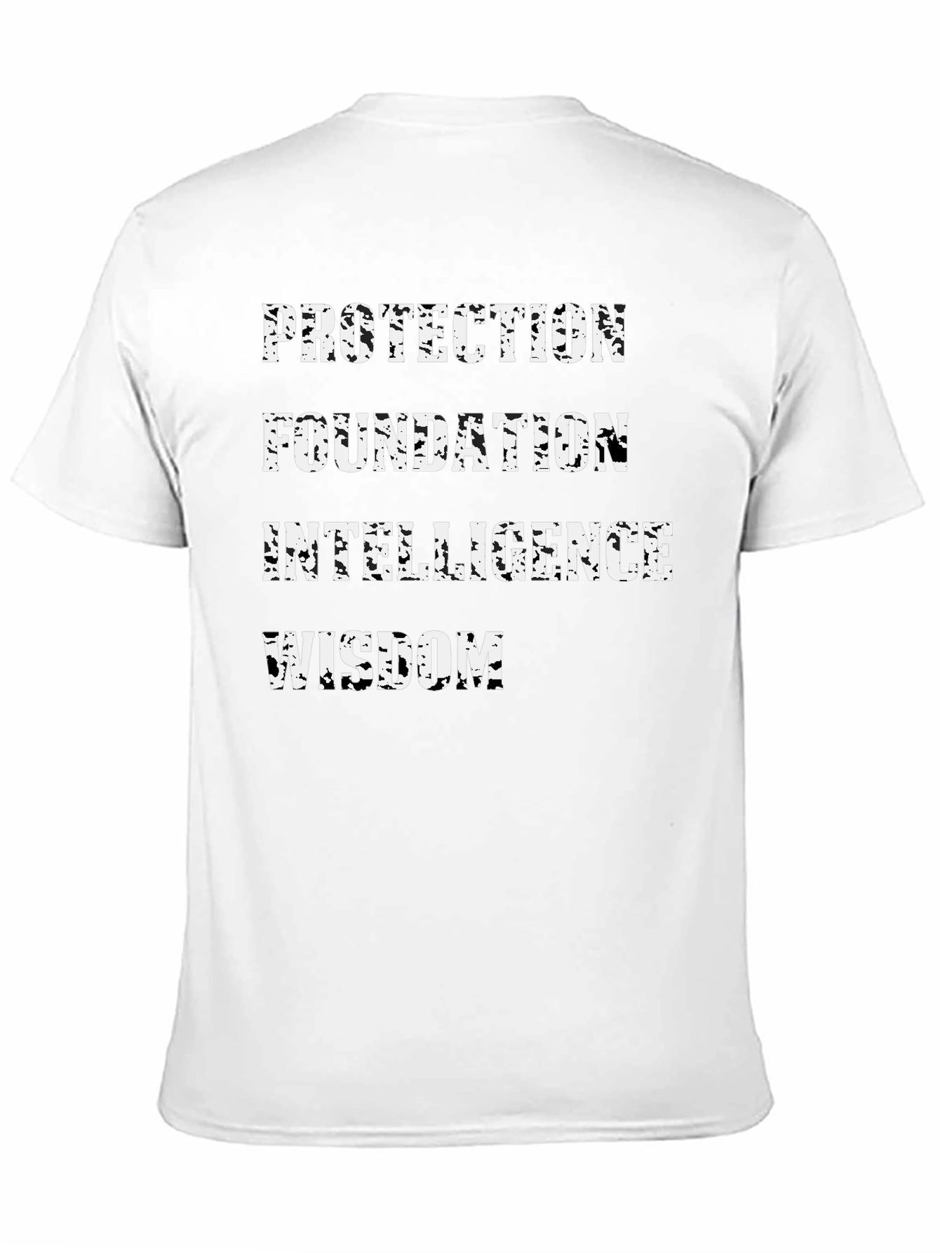 Protection Foundation Intelligence Wisdom Mens Black T-Shirt