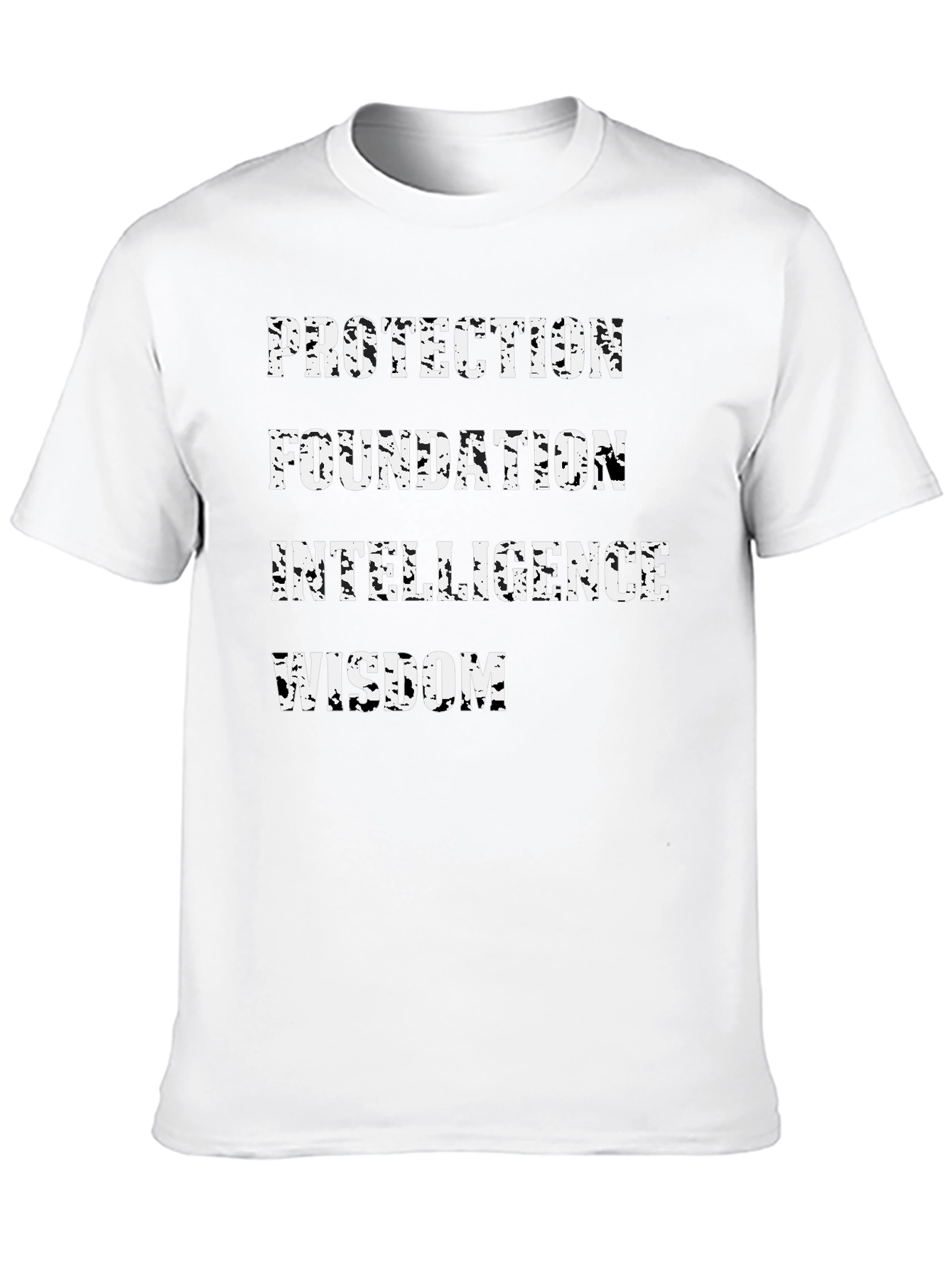 Protection Foundation Intelligence Wisdom Mens Black T-Shirt