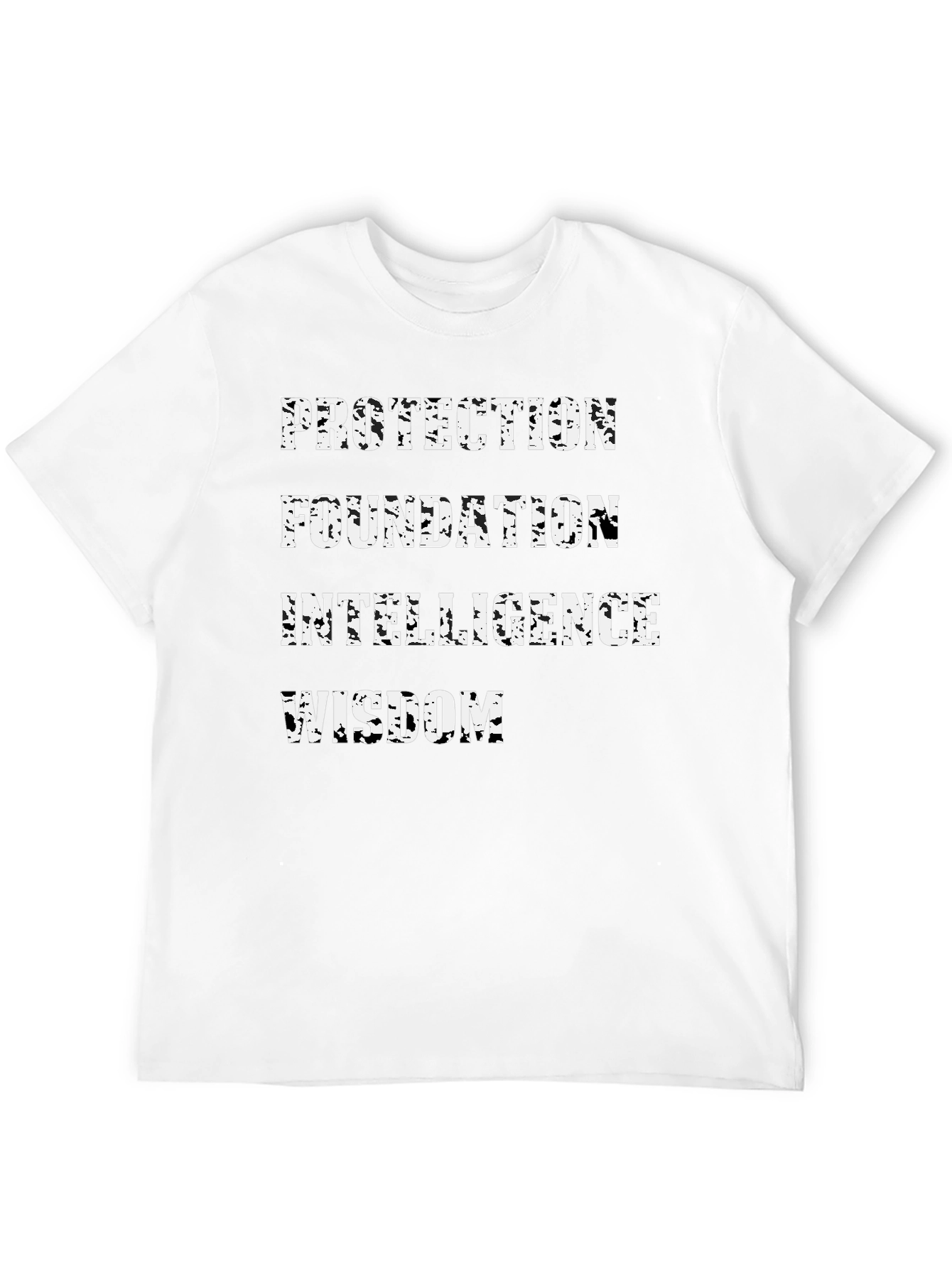 Protection Foundation Intelligence Wisdom Mens Black T-Shirt
