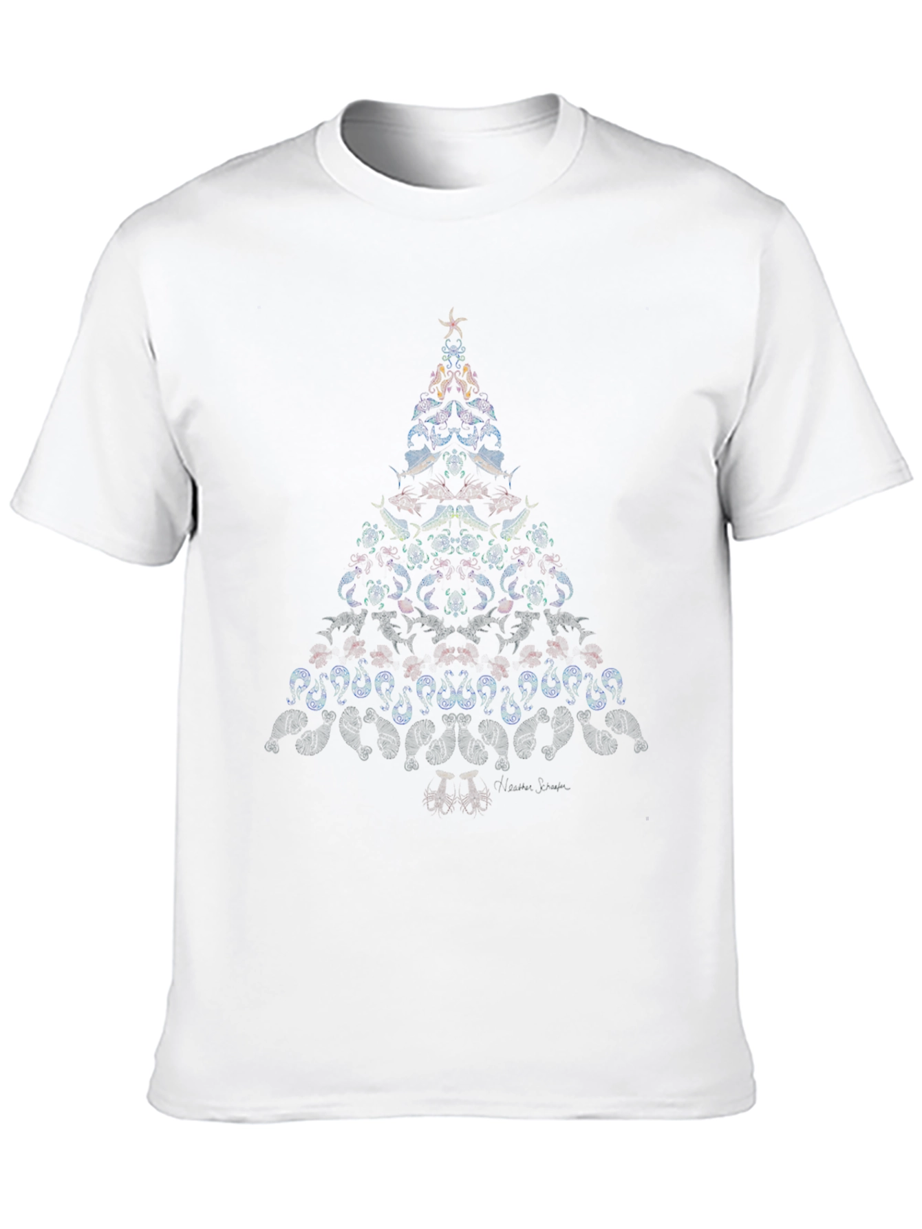 Holiday Tree Graphic Tee - Unique Christmas Design