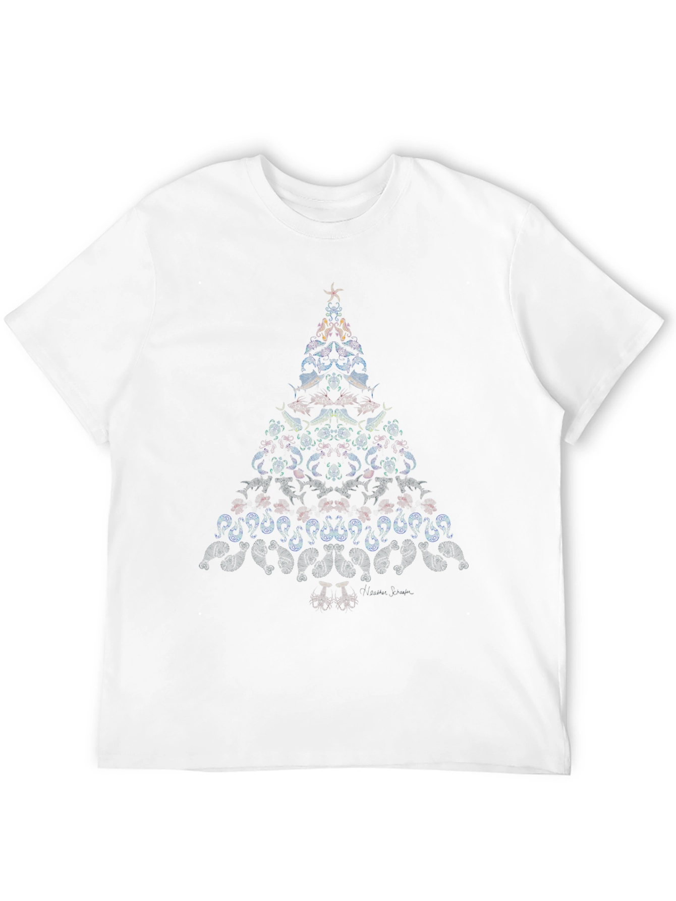 Holiday Tree Graphic Tee - Unique Christmas Design