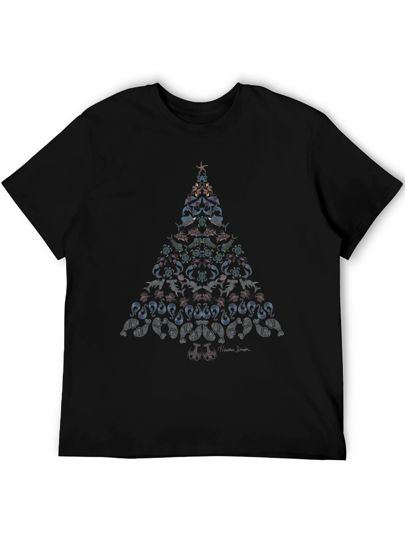 Holiday Tree Graphic Tee - Unique Christmas Design