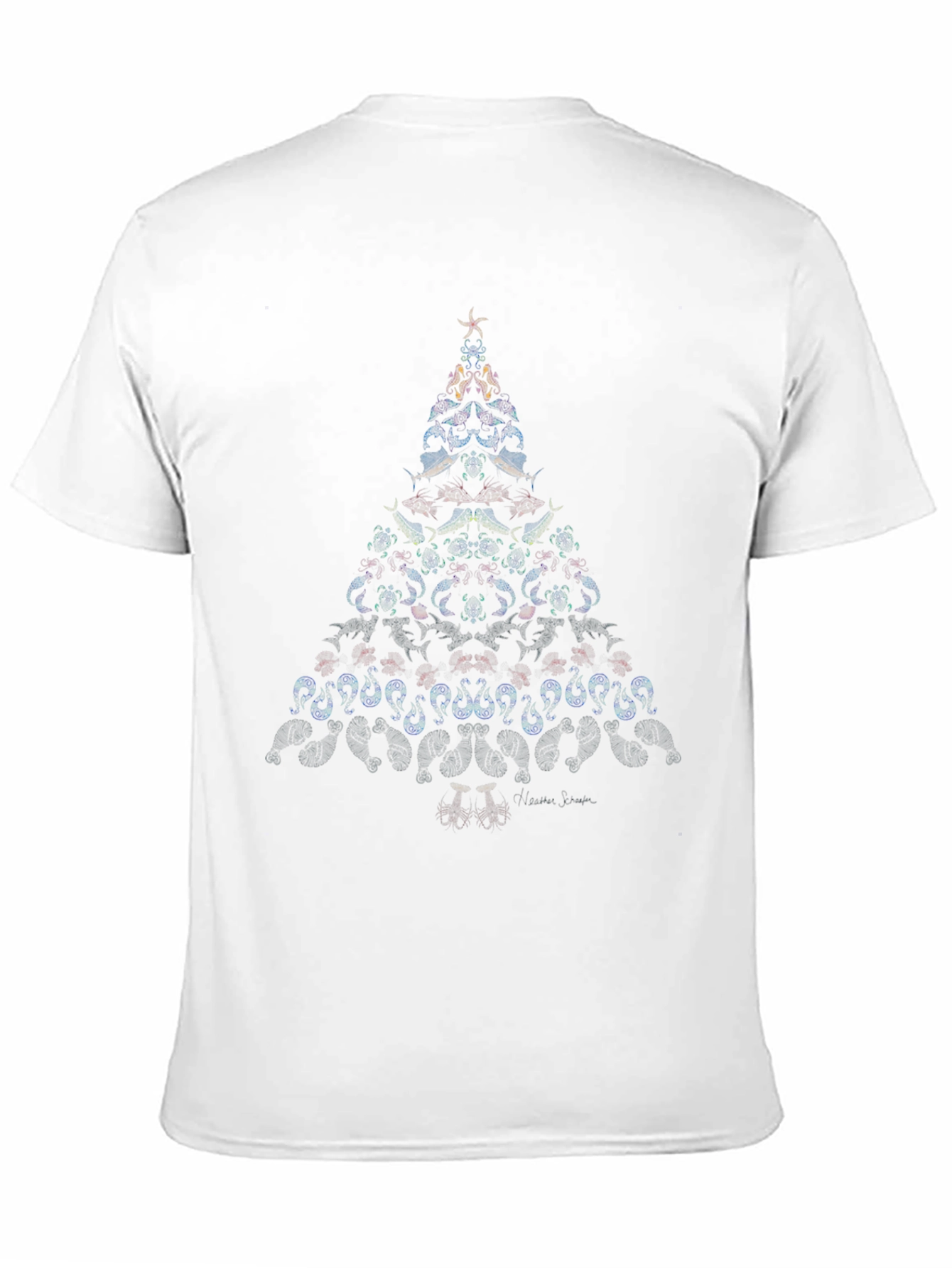 Holiday Tree Graphic Tee - Unique Christmas Design