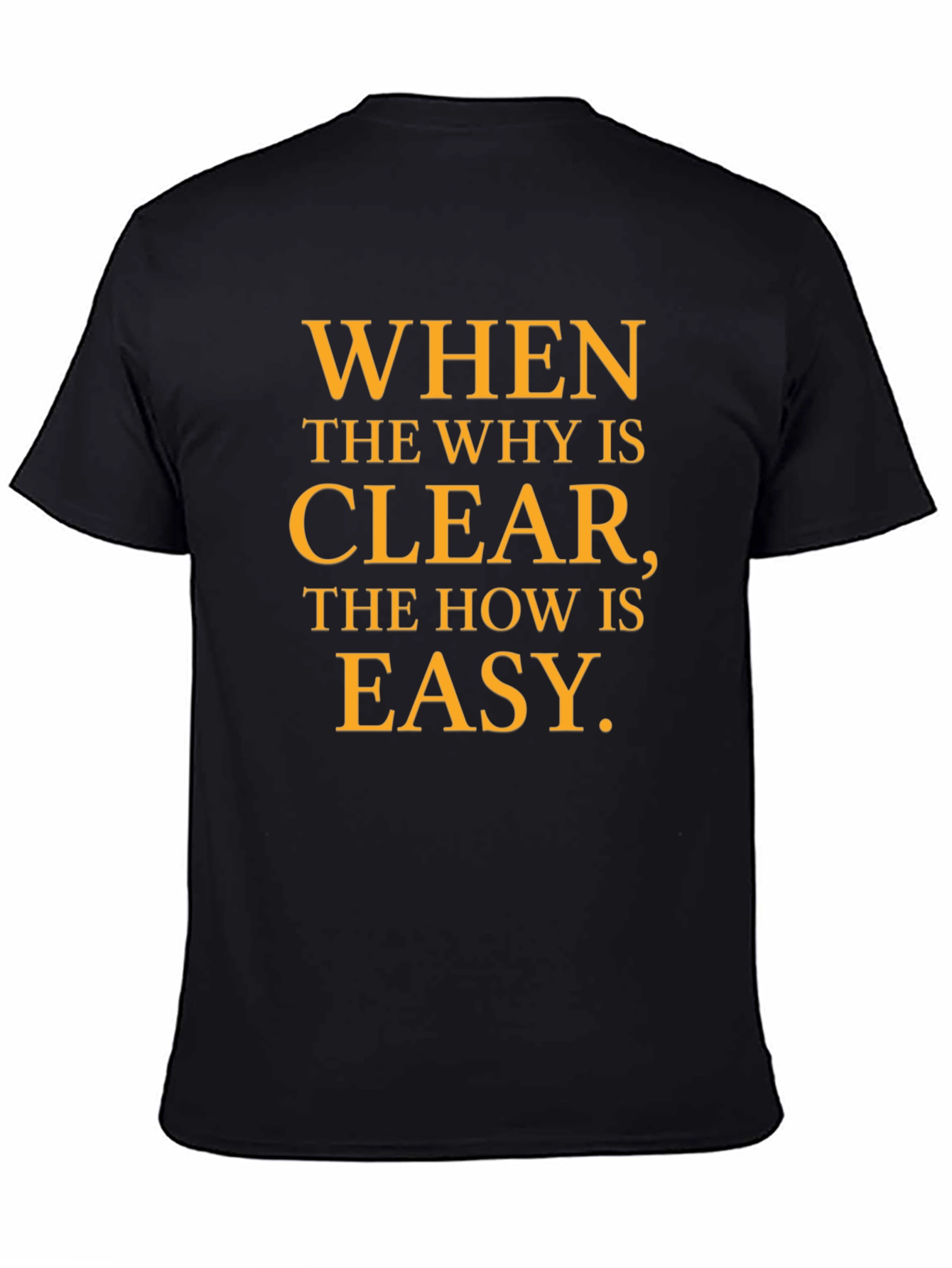 Inspirational Motivation T-Shirt - When the Why is Clear