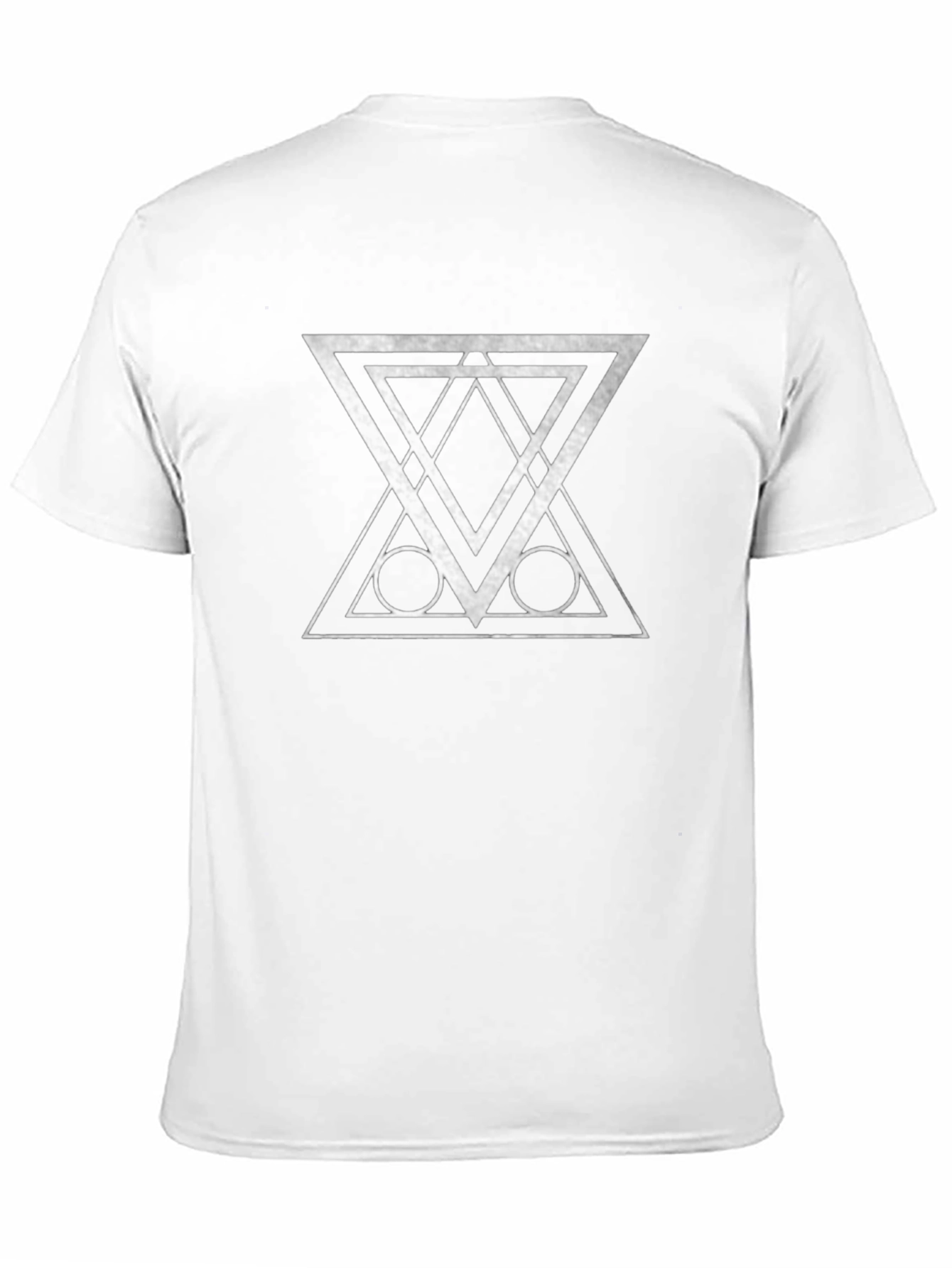 Geometric Graphic Print Black T-Shirt