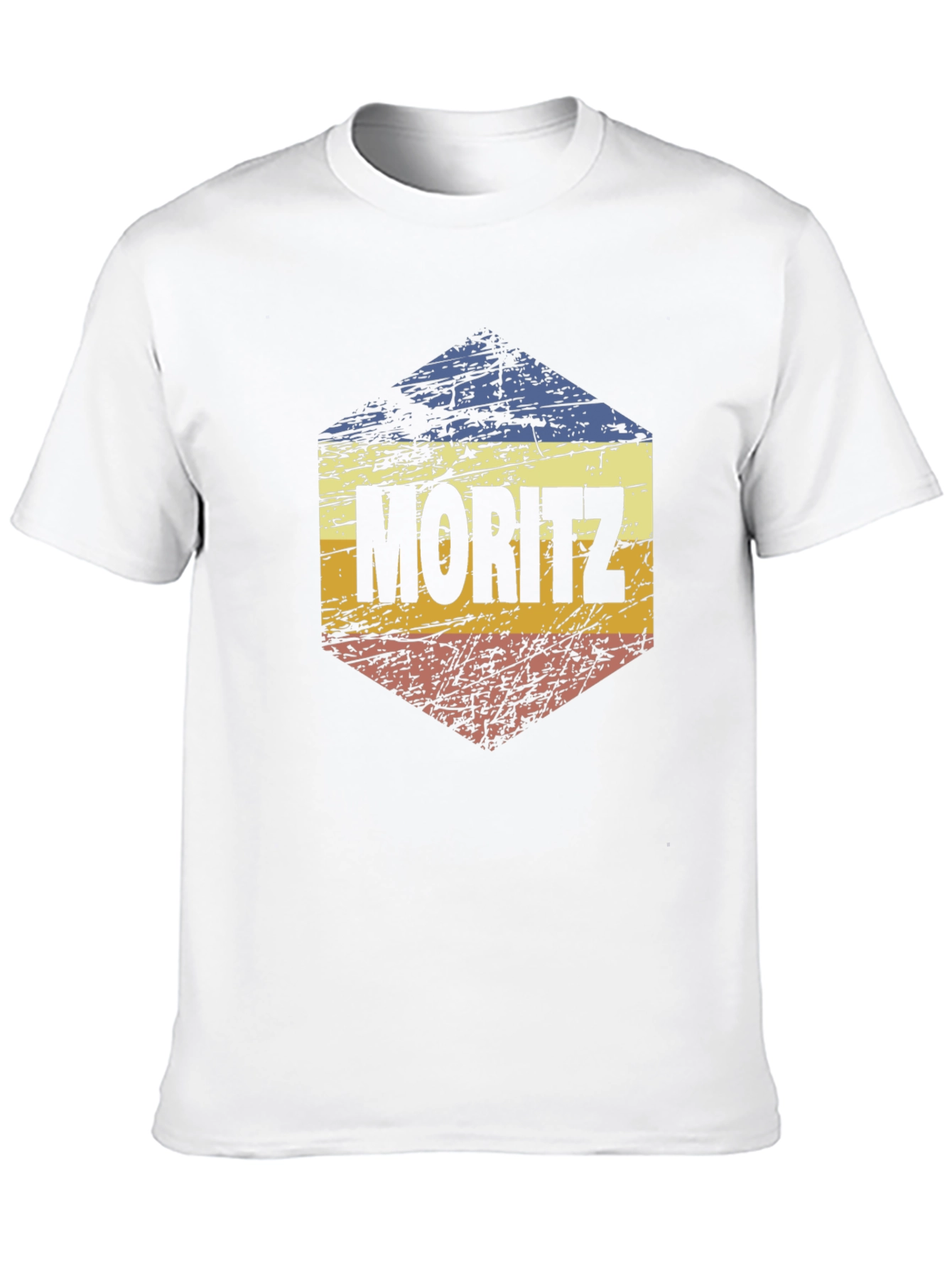 Moritz Retro Hexagon Graphic T-Shirt