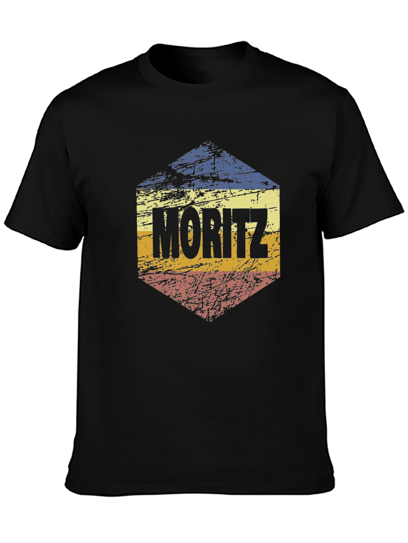 Moritz Retro Hexagon Graphic T-Shirt
