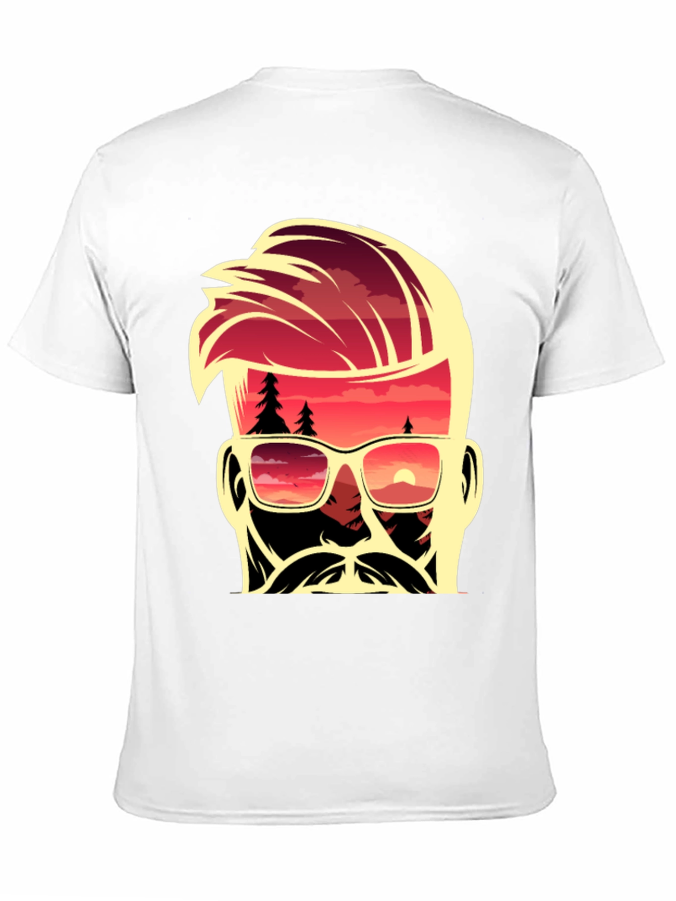 Sunset Dude Graphic Tee - Cool Retro Design