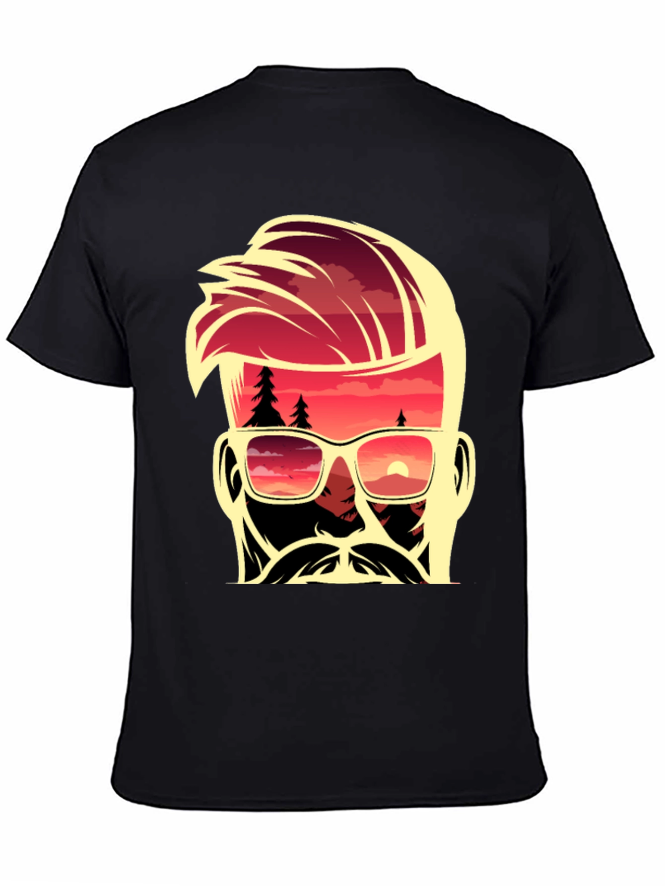 Sunset Dude Graphic Tee - Cool Retro Design