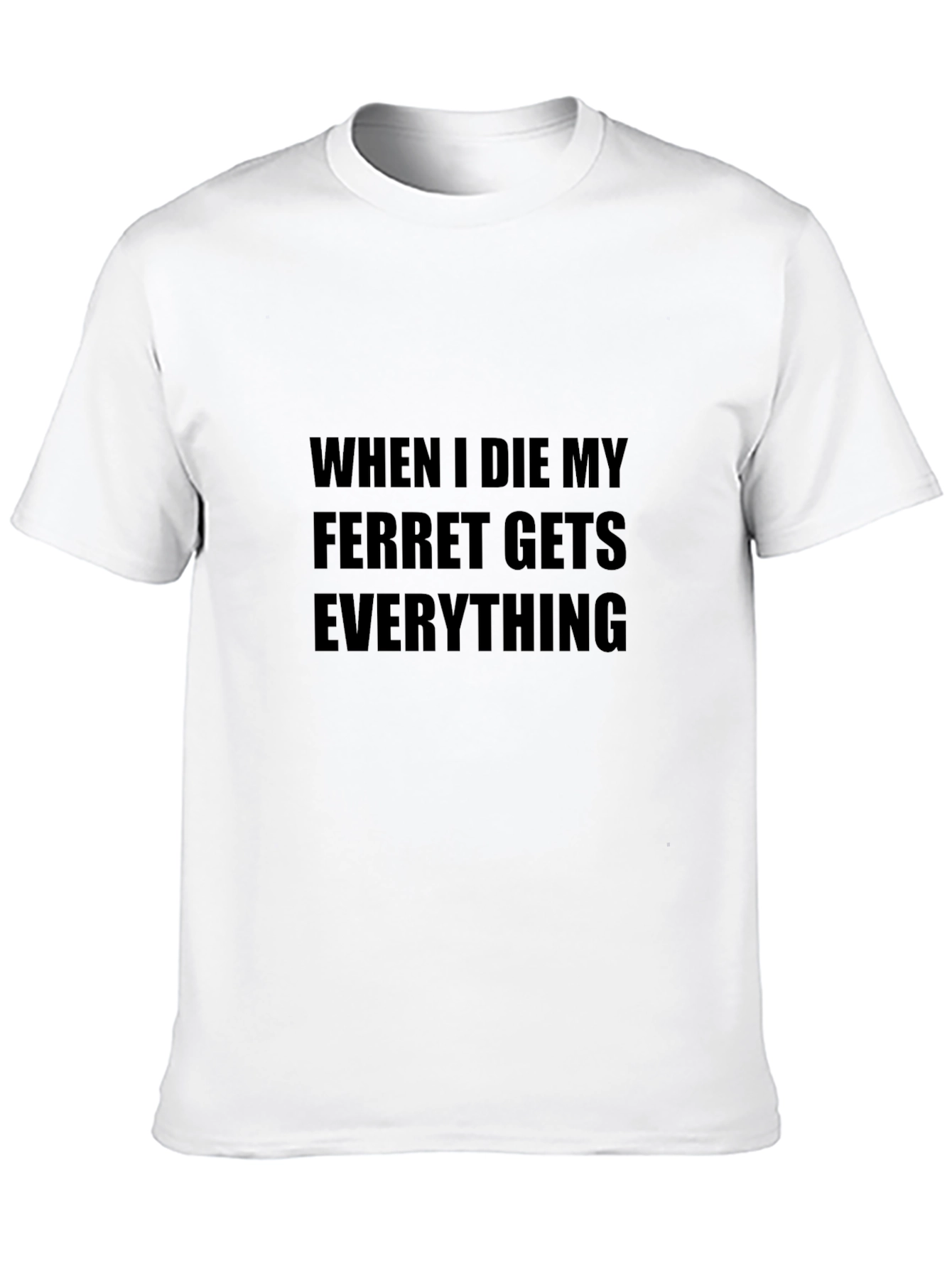 Funny Ferret Inheritance T-Shirt - Black