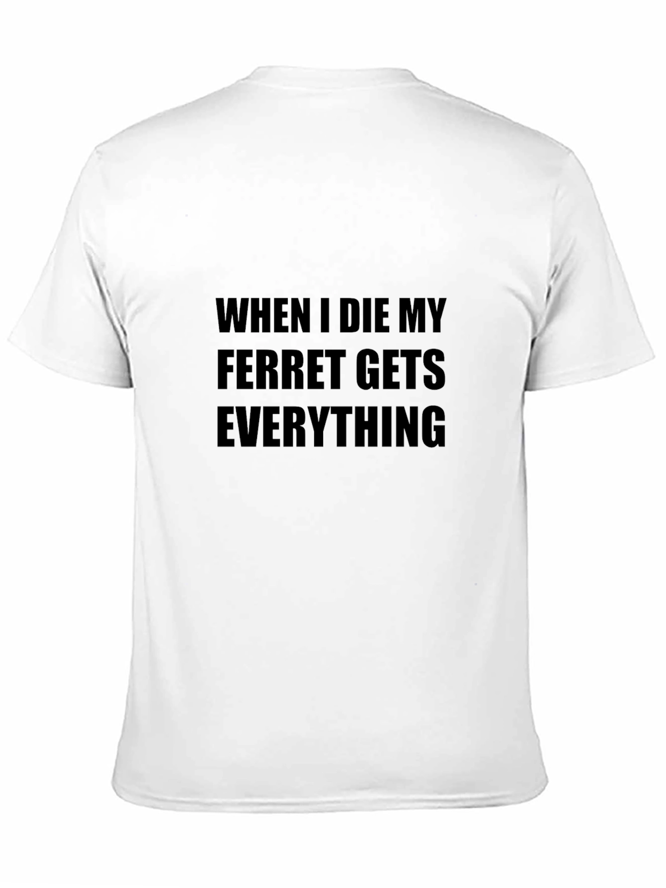 Funny Ferret Inheritance T-Shirt - Black