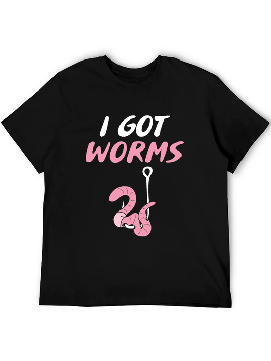 I Got Worms T-Shirt Fishing Tee