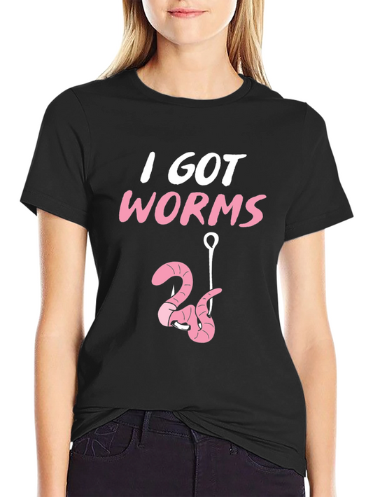 I Got Worms T-Shirt Fishing Tee