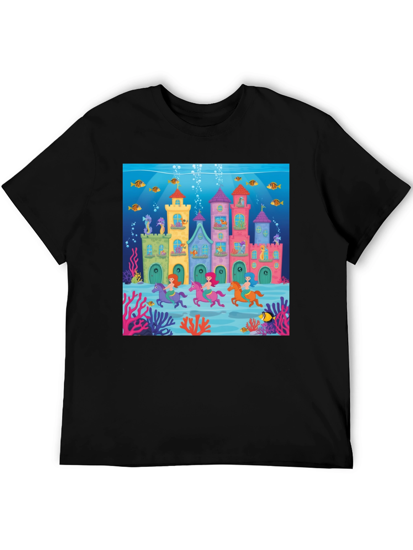 Whimsical Undersea Castle T-Shirt