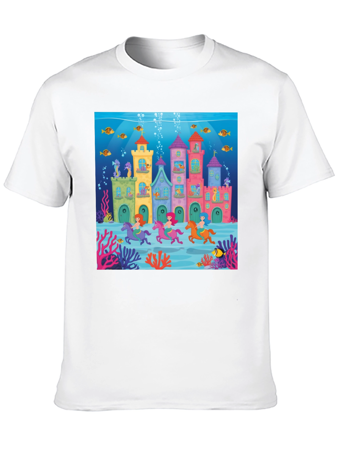 Whimsical Undersea Castle T-Shirt