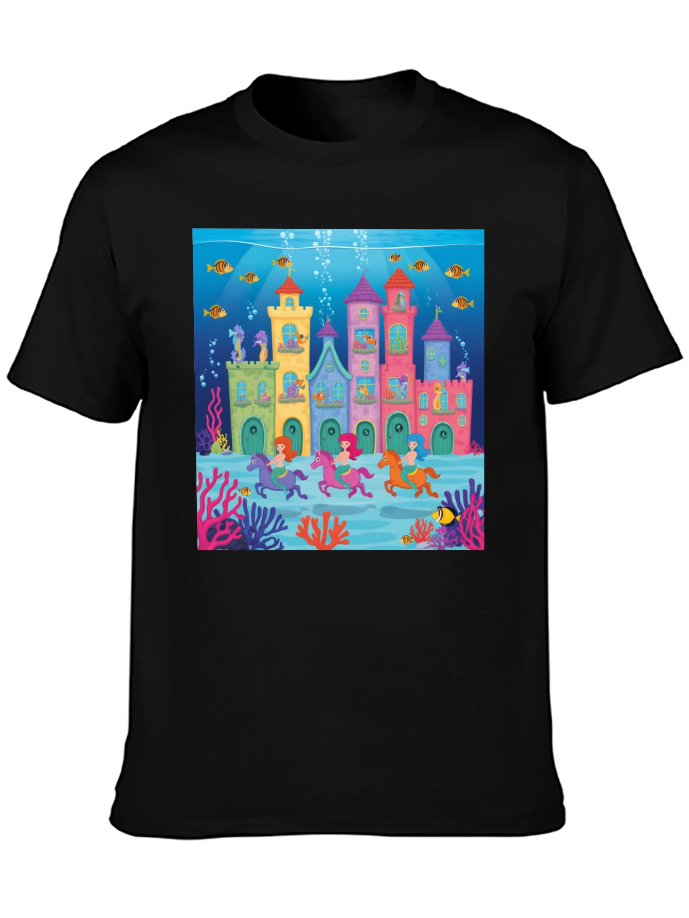 Whimsical Undersea Castle T-Shirt