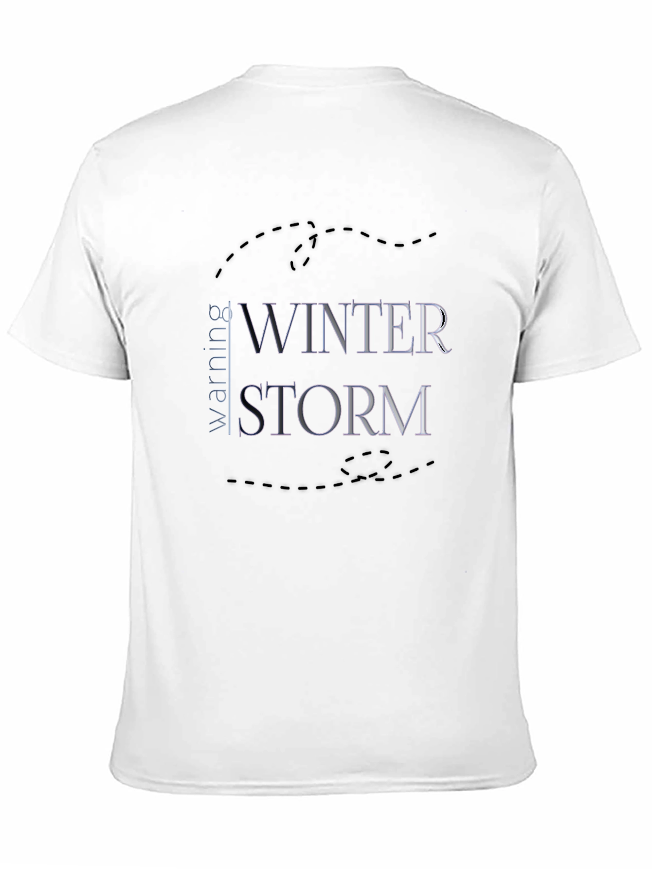 Winter Storm Graphic Tee - Black Cotton T-Shirt