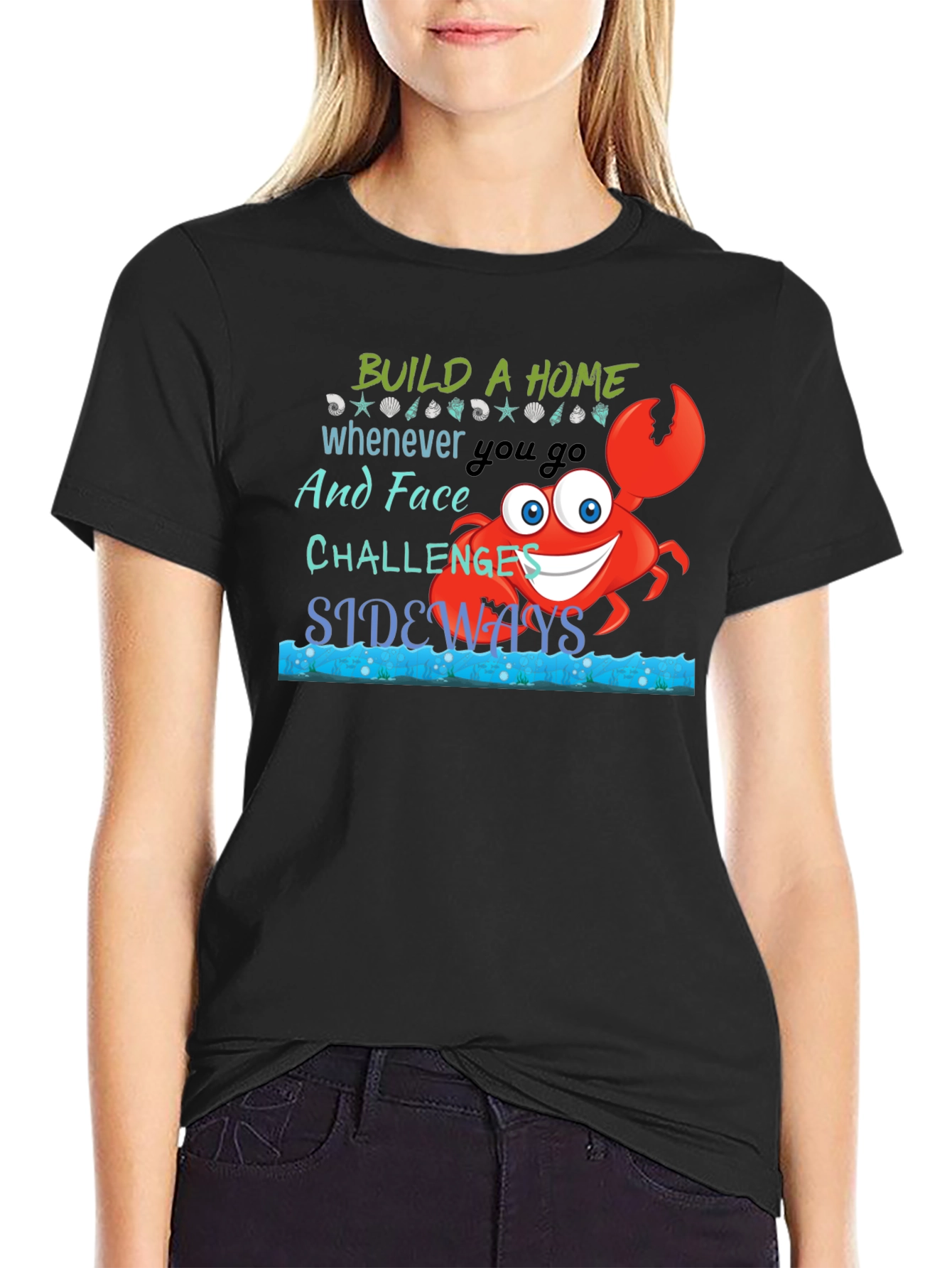 Build A Home Crab Graphic T-Shirt