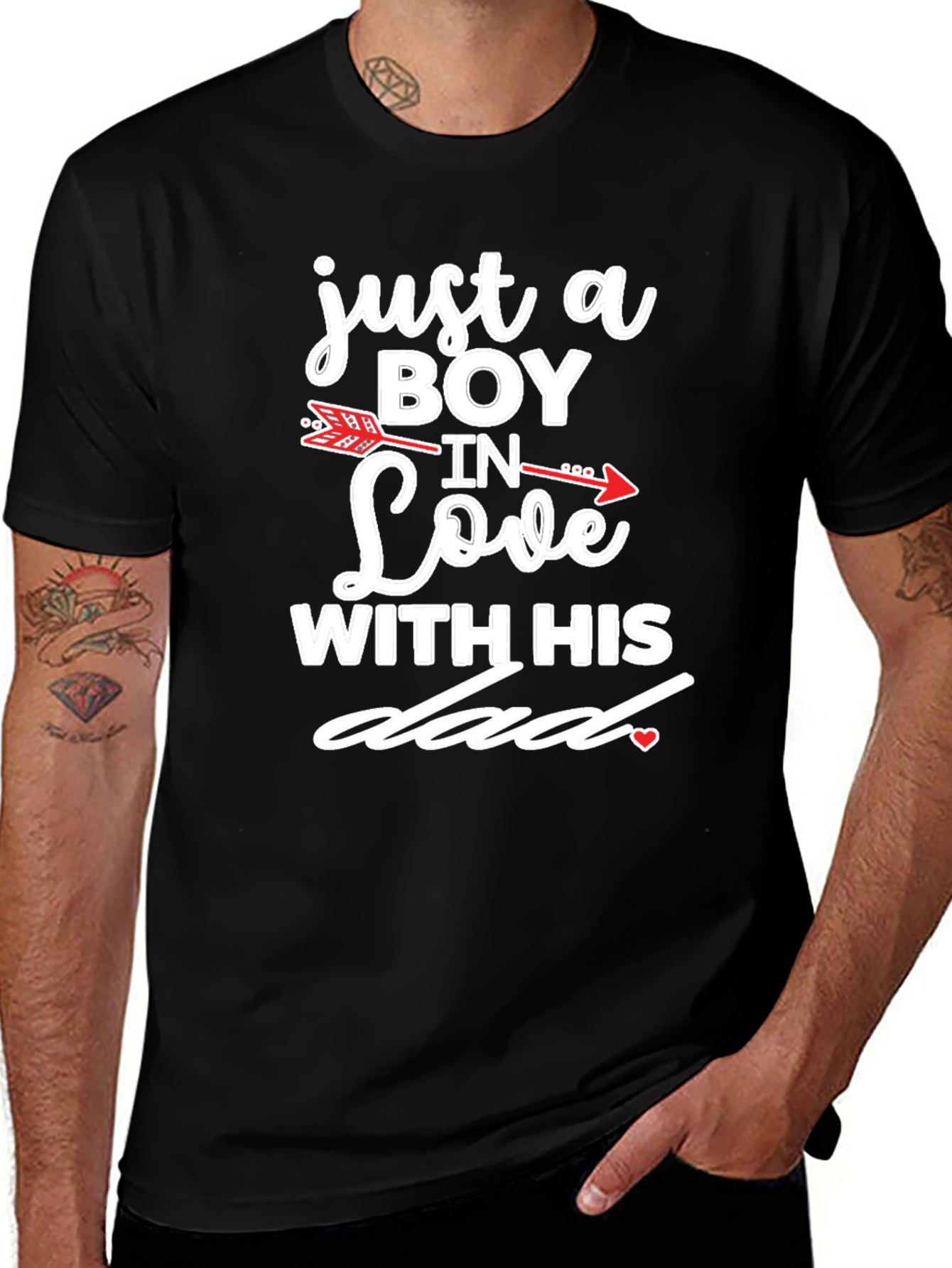Boy In Love With His Dad Graphic T-Shirt