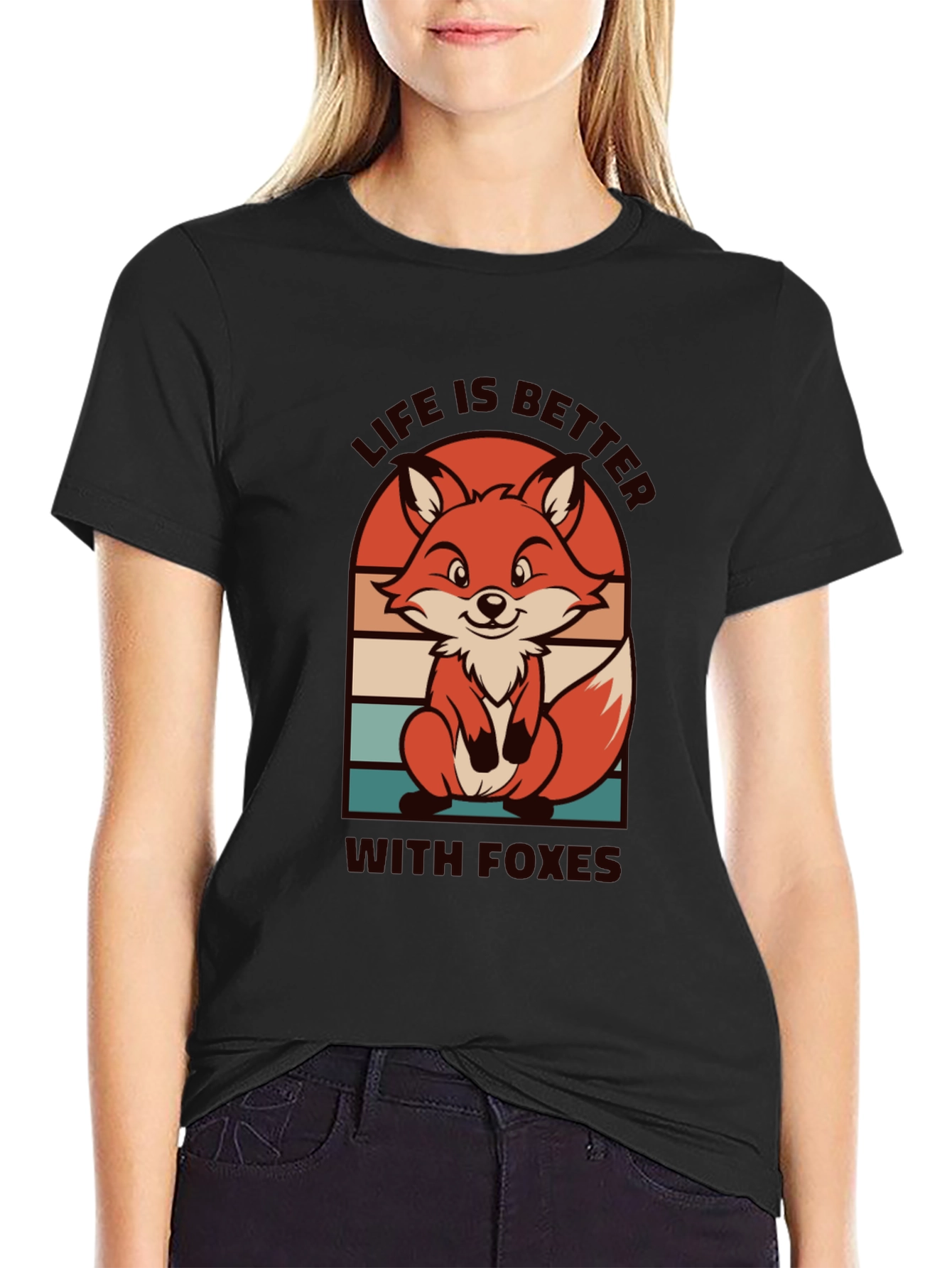 Life is Better with Foxes Graphic T-Shirt