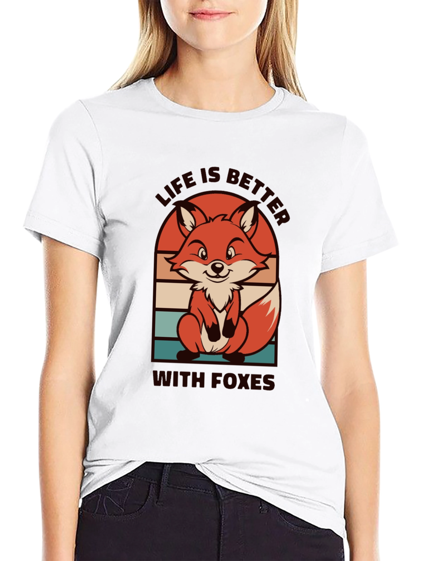 Life is Better with Foxes Graphic T-Shirt