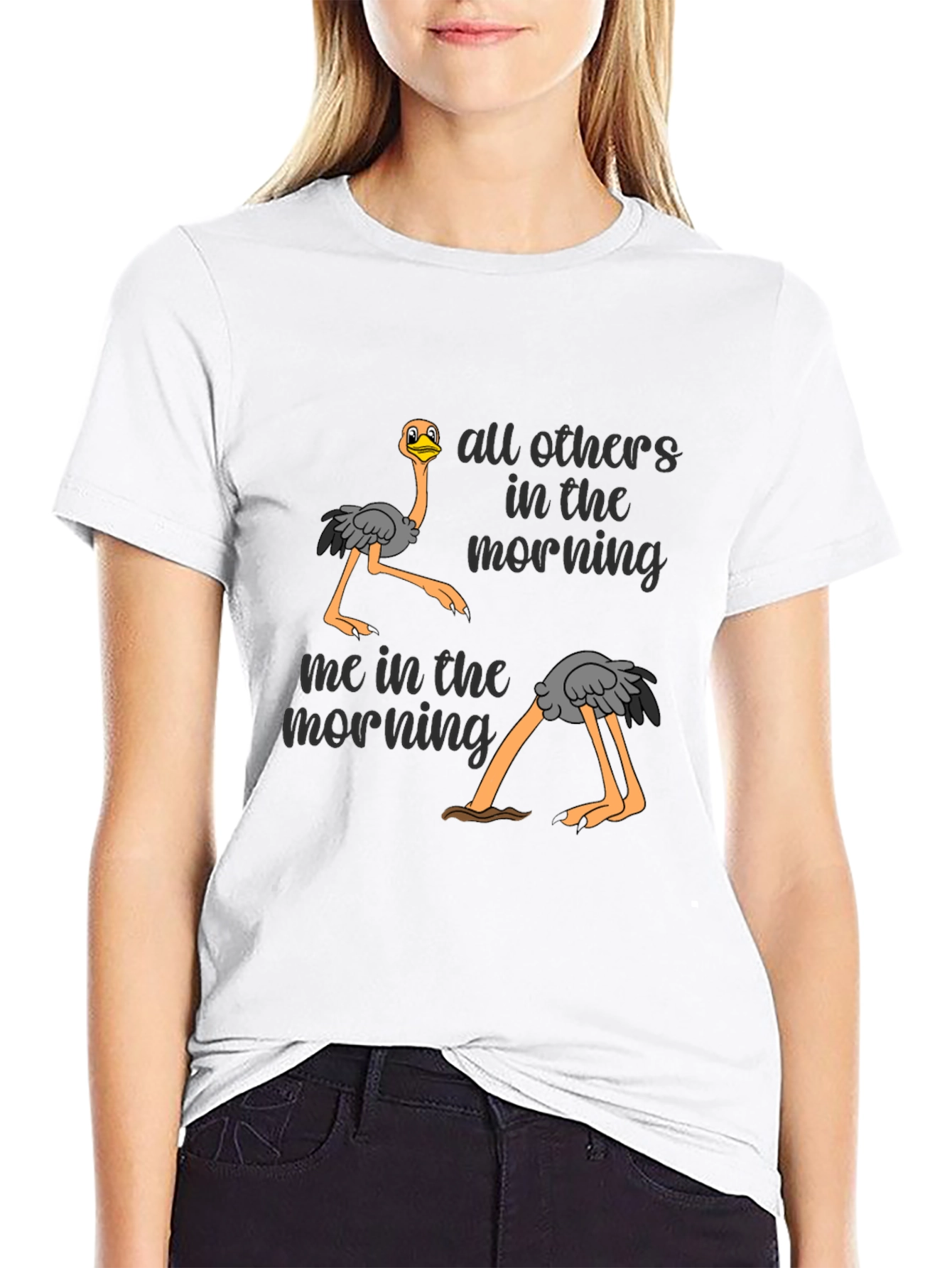 Funny Ostrich Morning T-Shirt