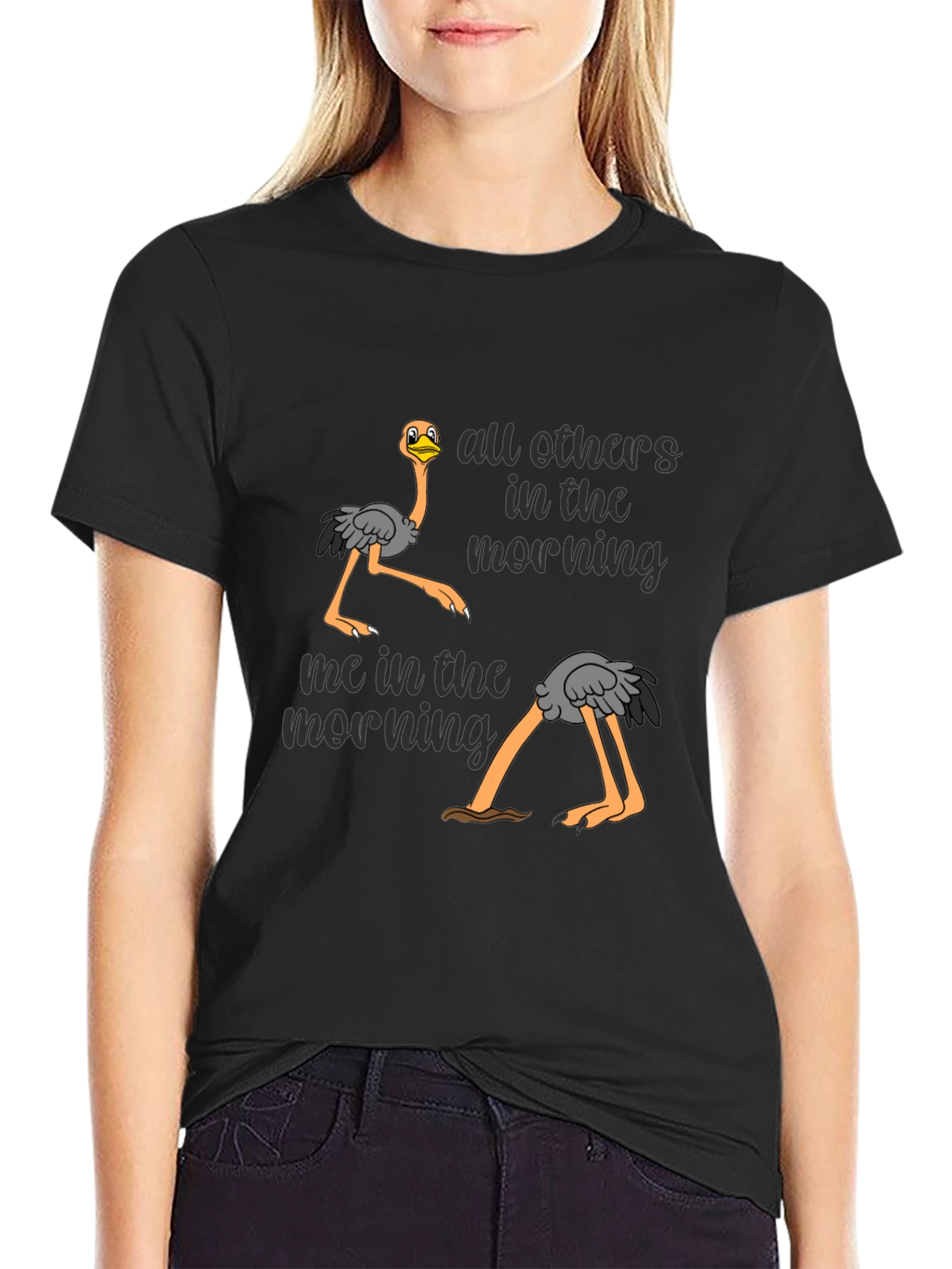Funny Ostrich Morning T-Shirt