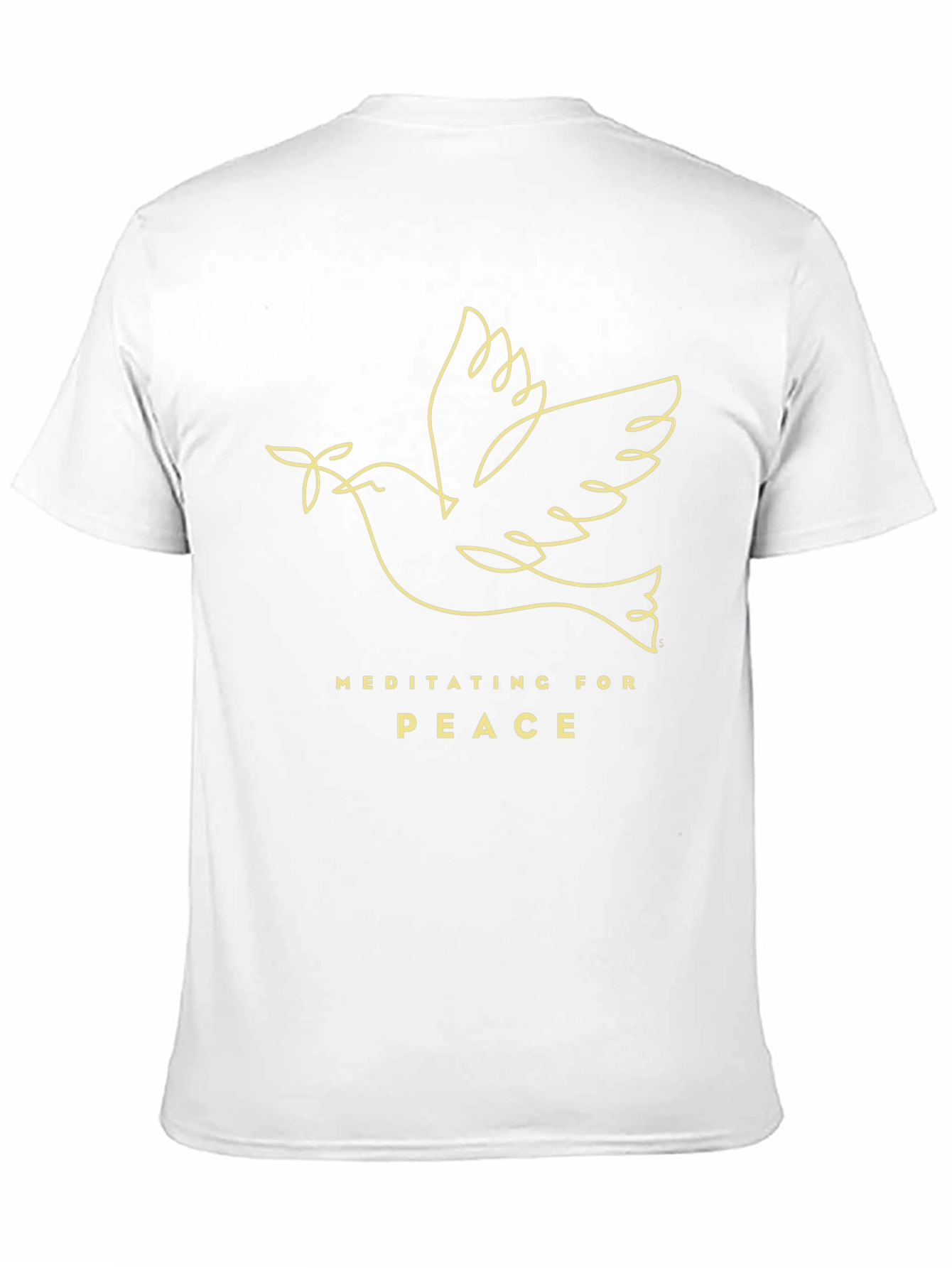 Meditating For Peace Dove Graphic T-Shirt