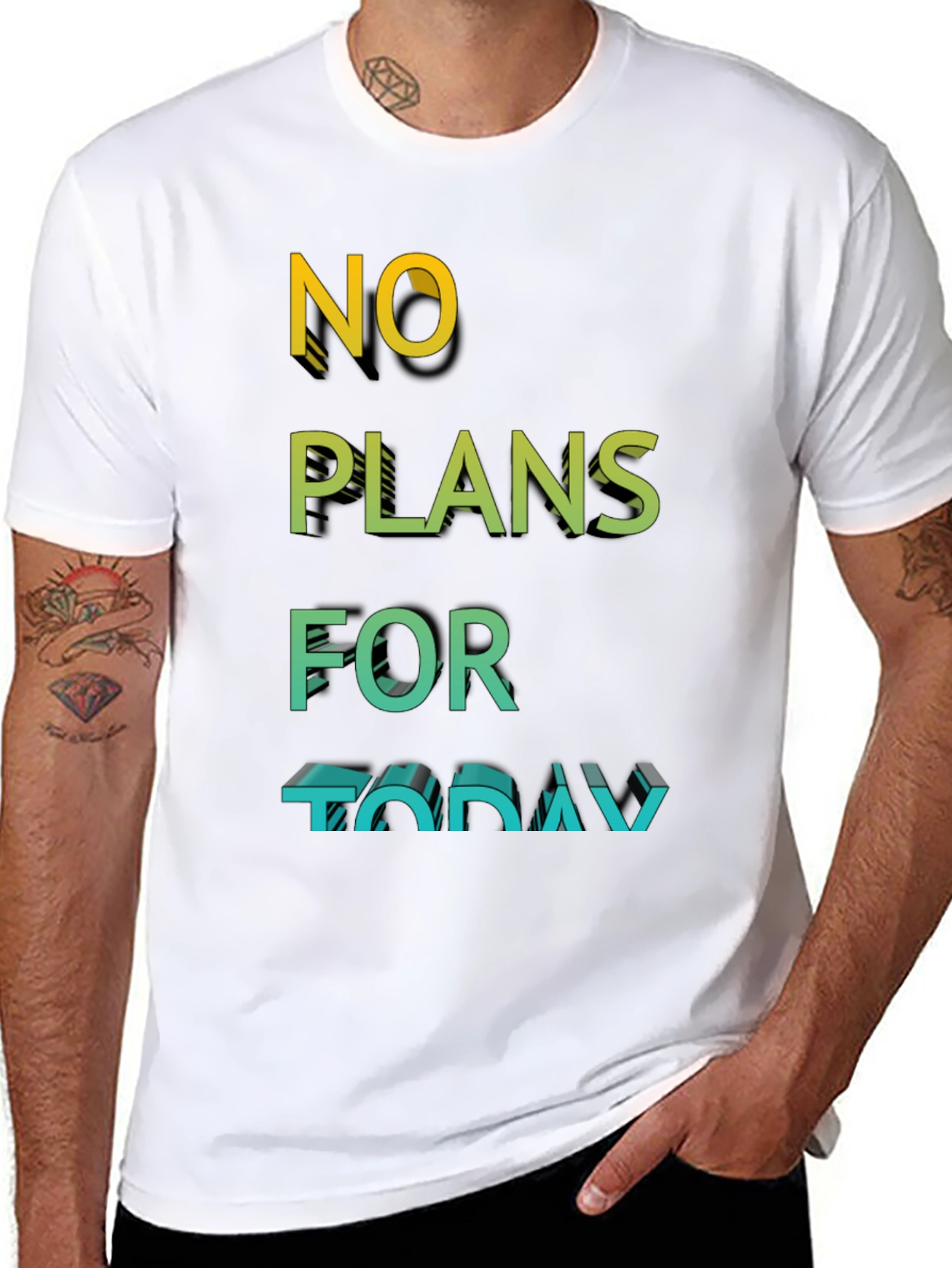 No Plans Today Graphic T-Shirt