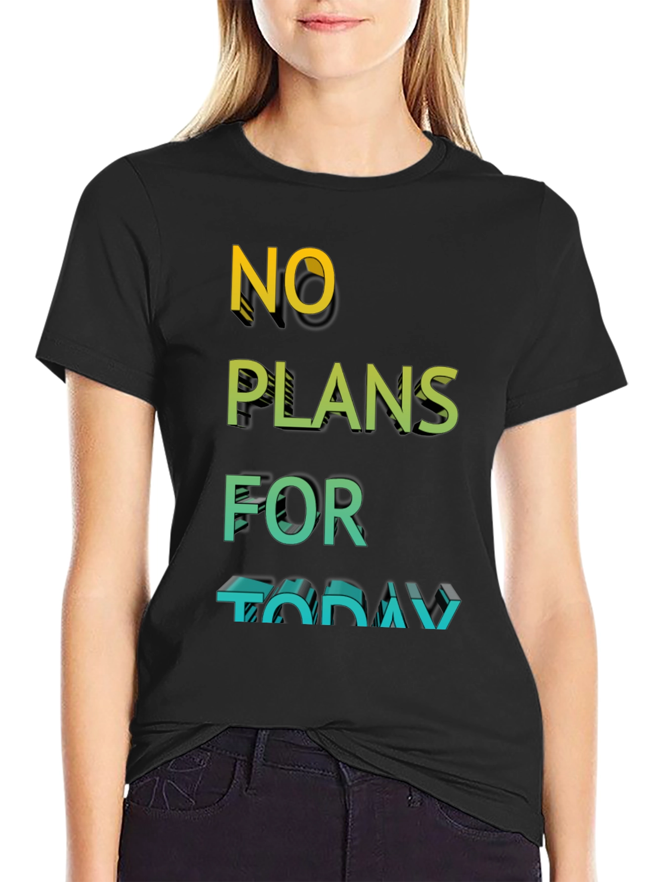 No Plans Today Graphic T-Shirt
