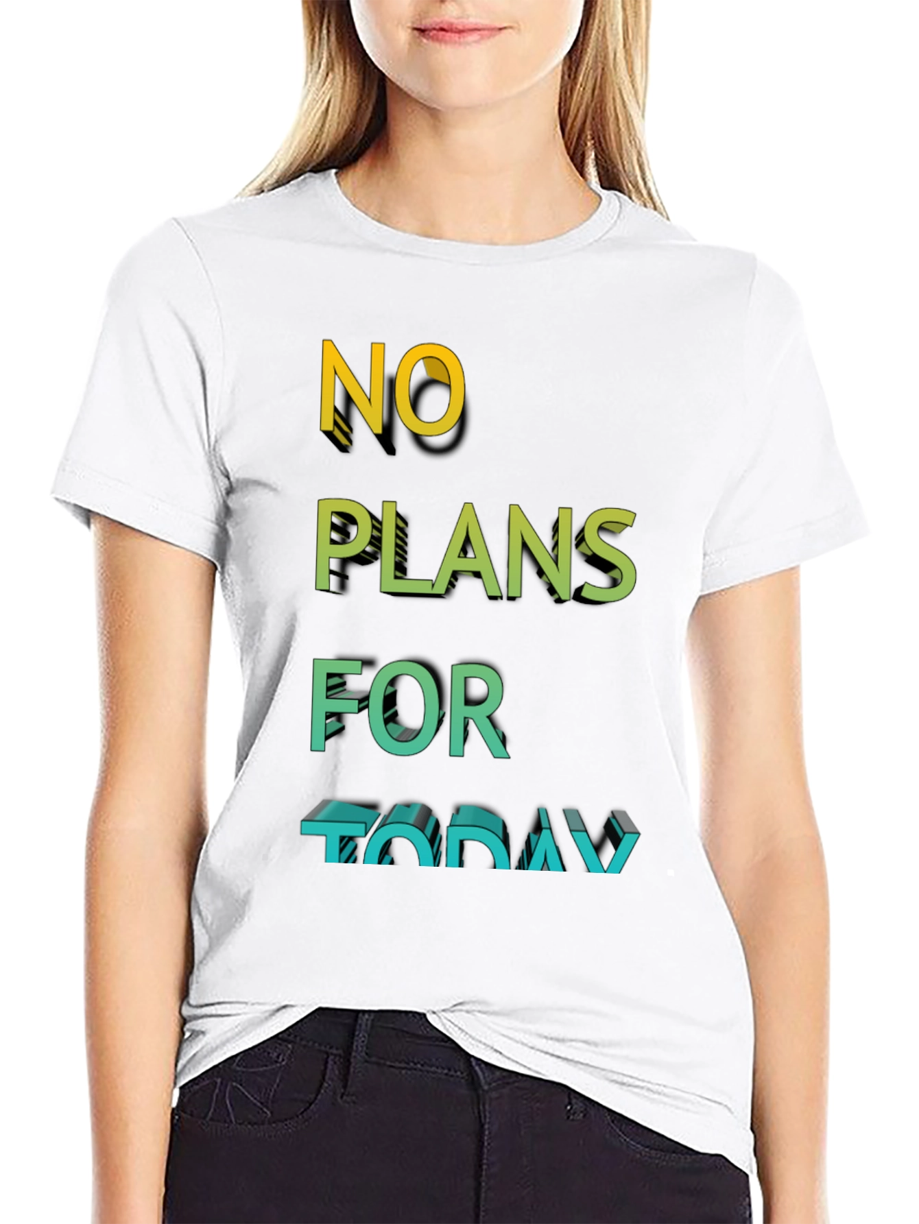 No Plans Today Graphic T-Shirt