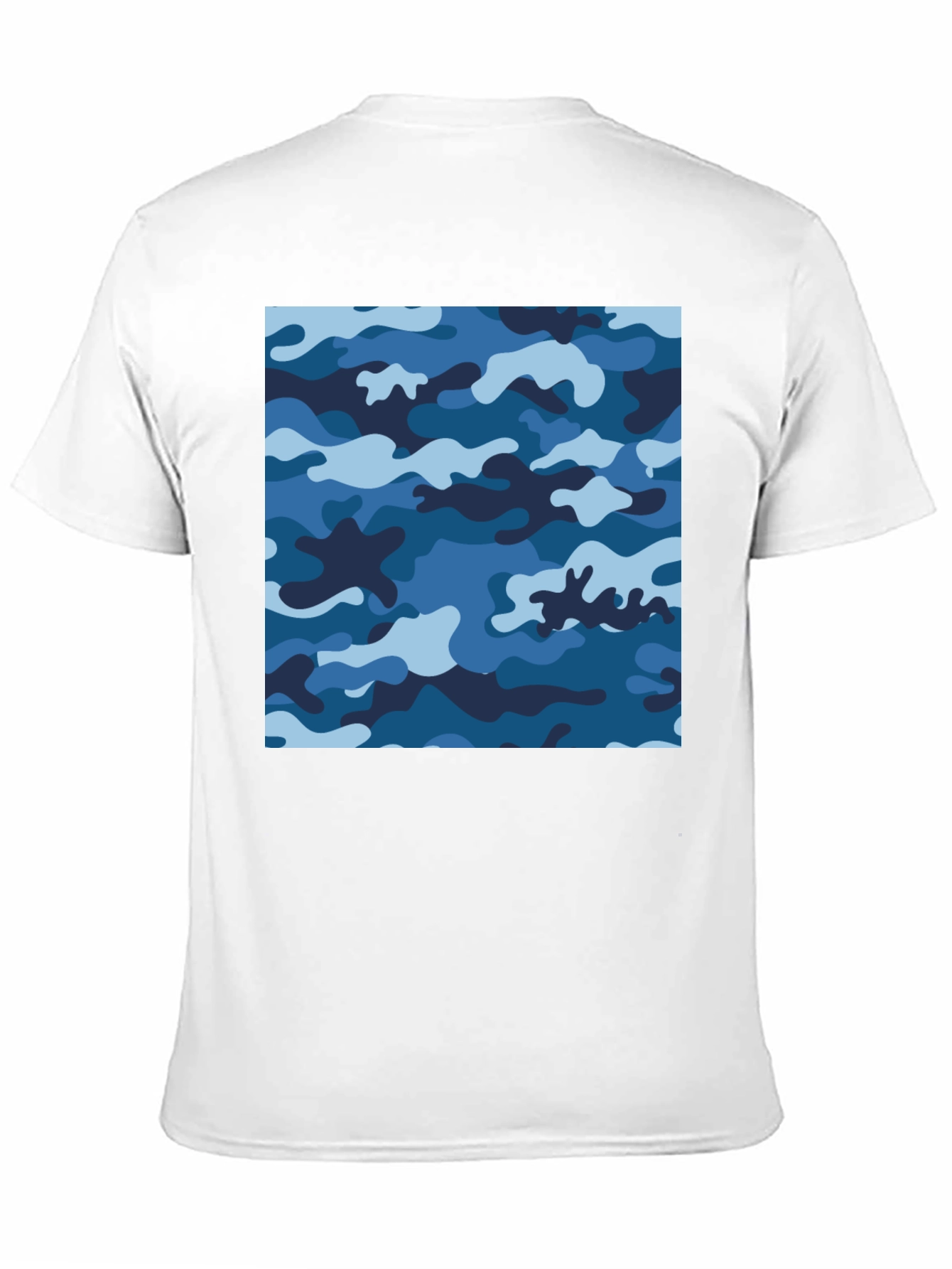 Blue Camo Tee - Cool Camouflage Shirt