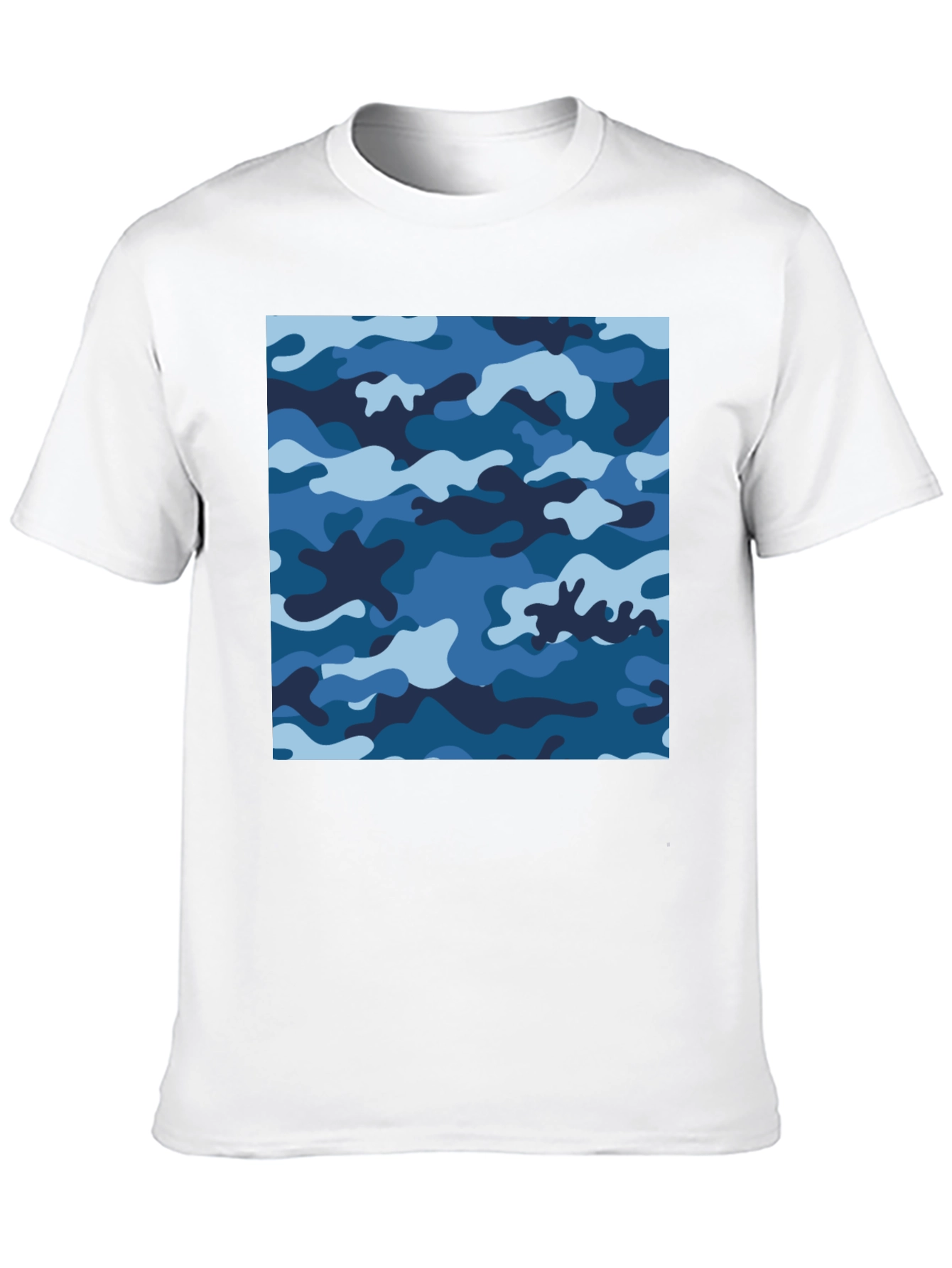 Blue Camo Tee - Cool Camouflage Shirt