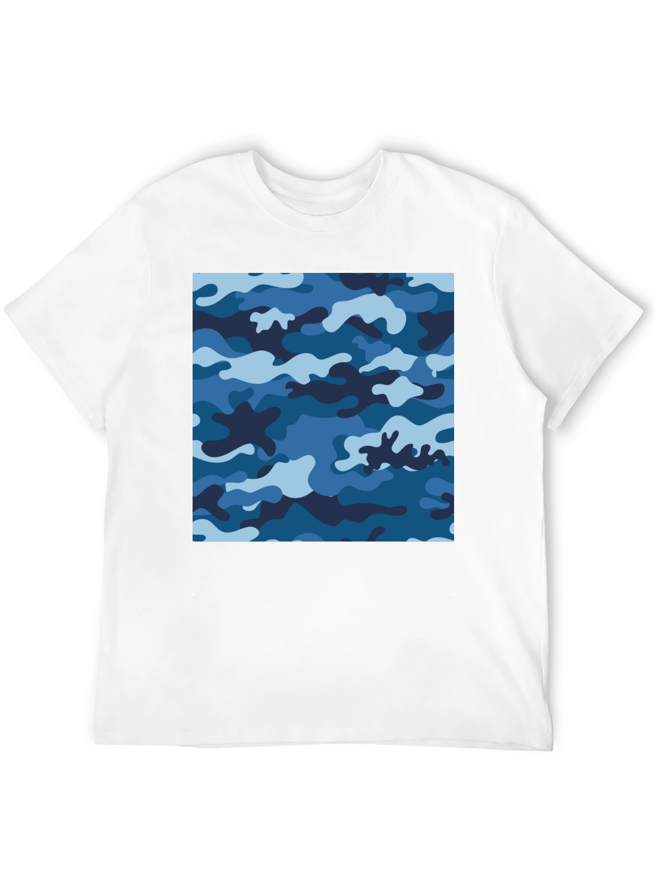 Blue Camo Tee - Cool Camouflage Shirt