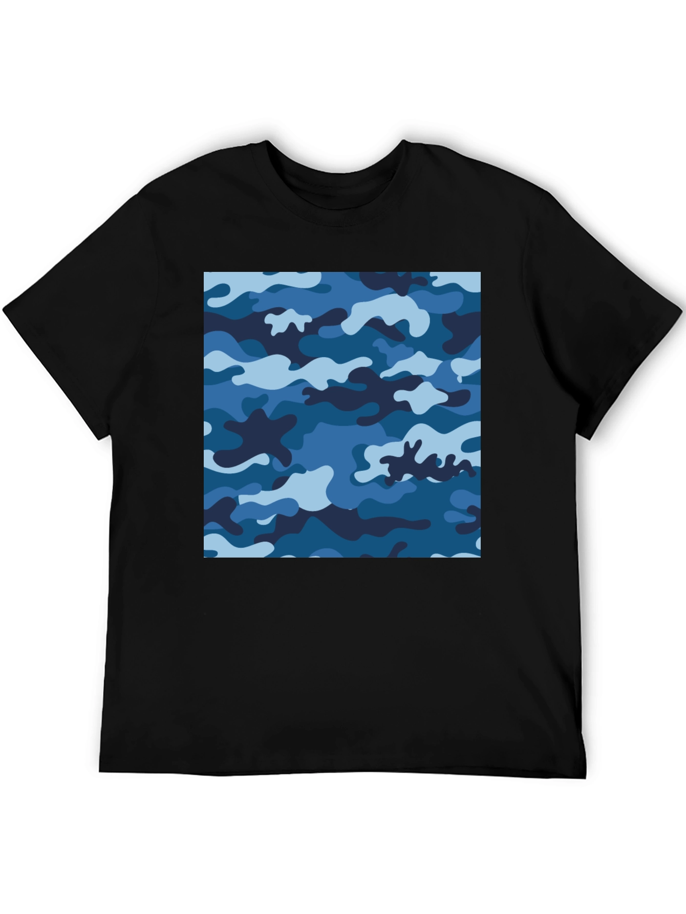 Blue Camo Tee - Cool Camouflage Shirt