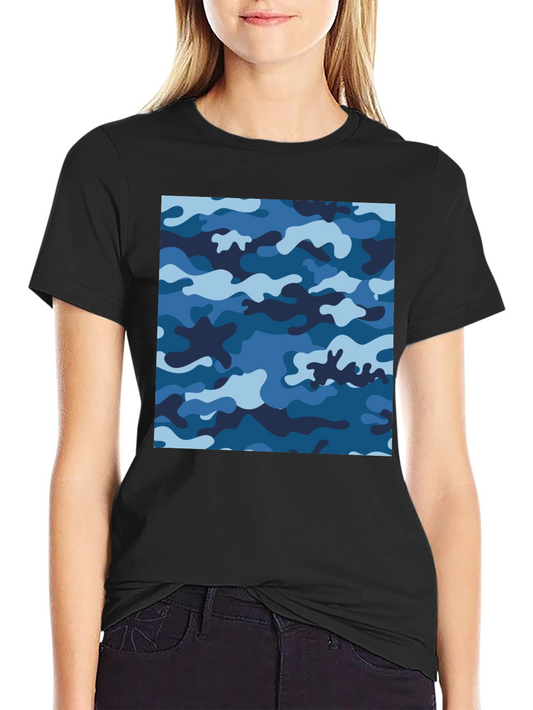 Blue Camo Tee - Cool Camouflage Shirt