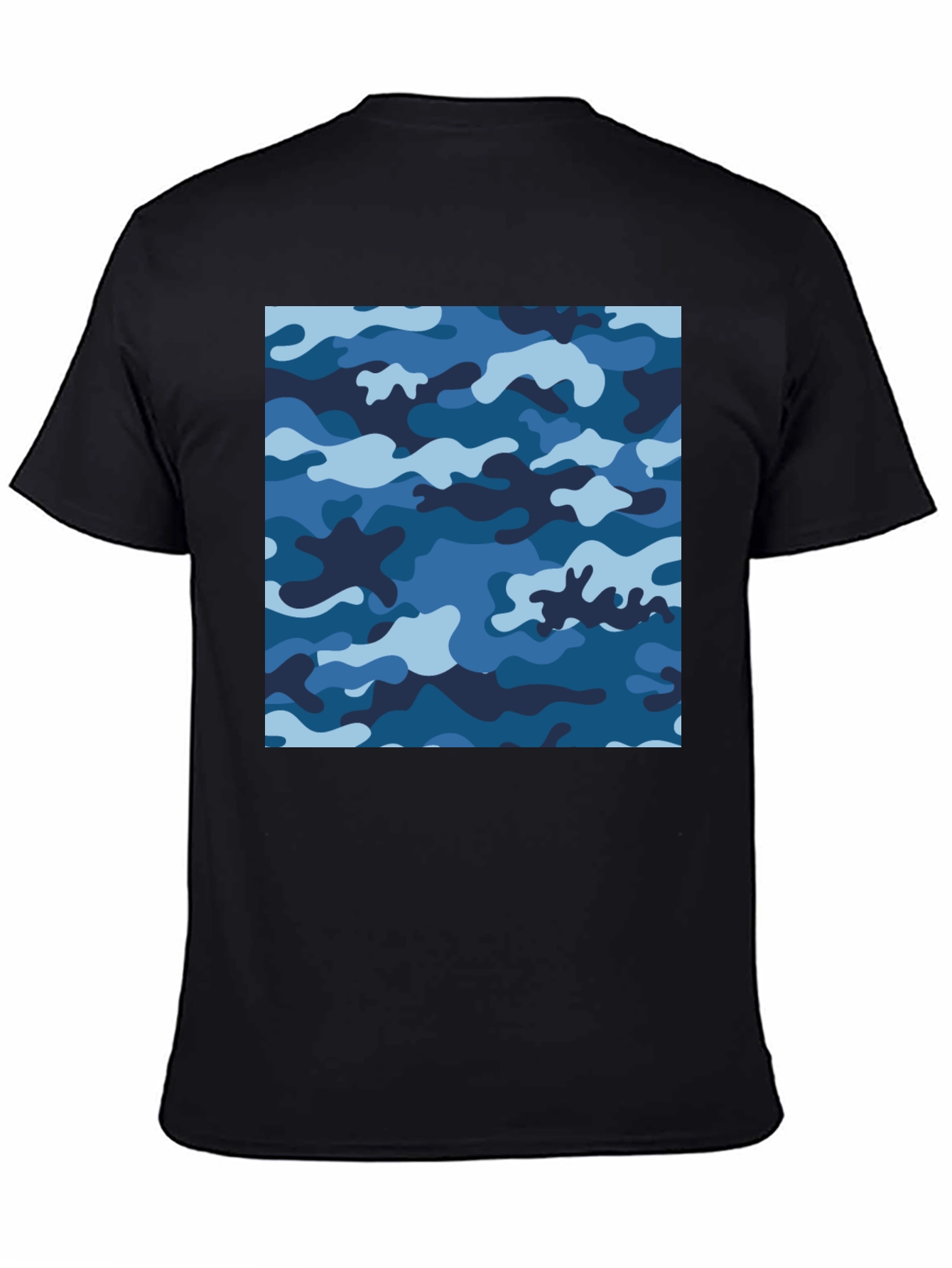 Blue Camo Tee - Cool Camouflage Shirt