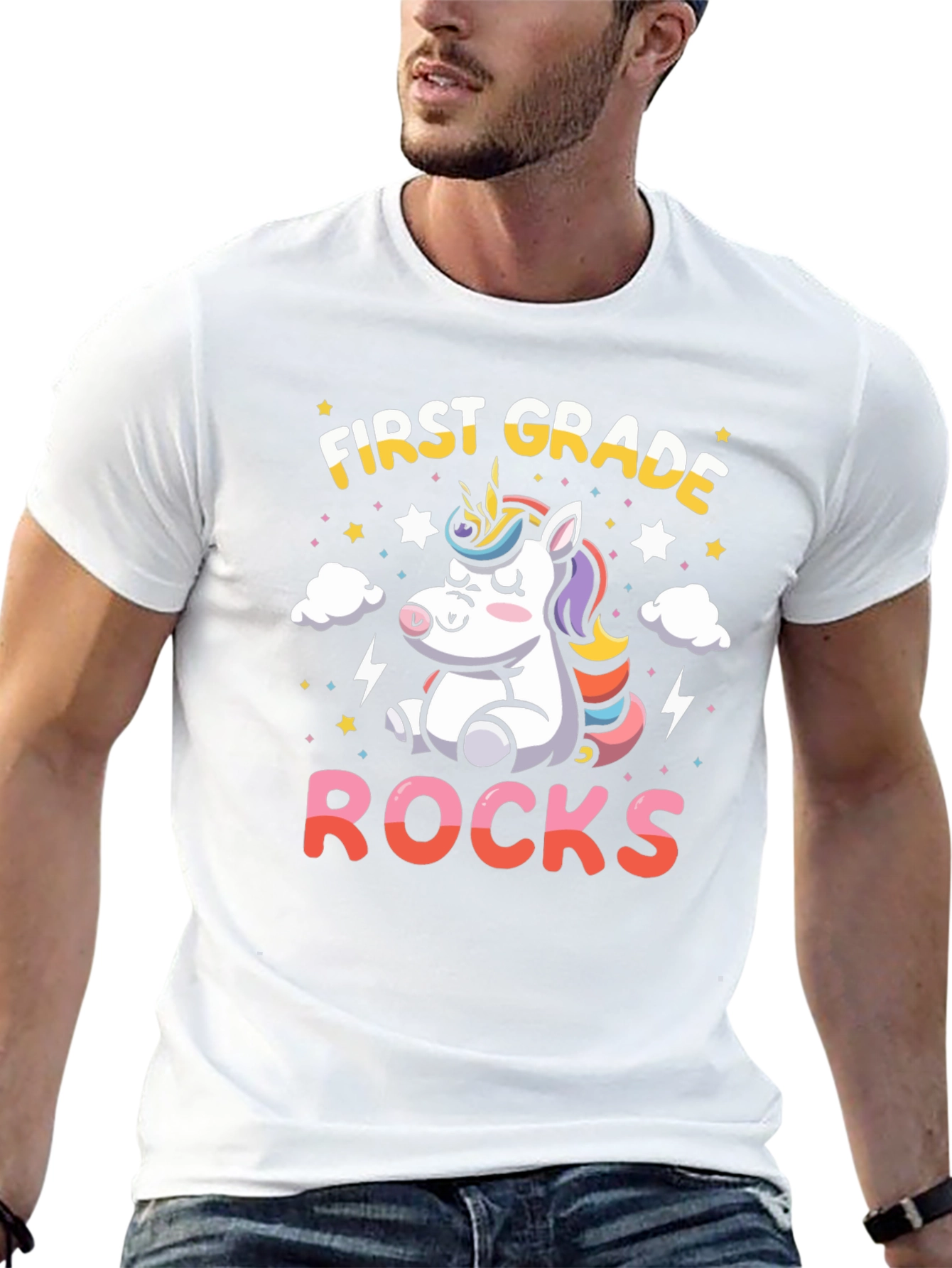 First Grade Rocks Unicorn T-Shirt