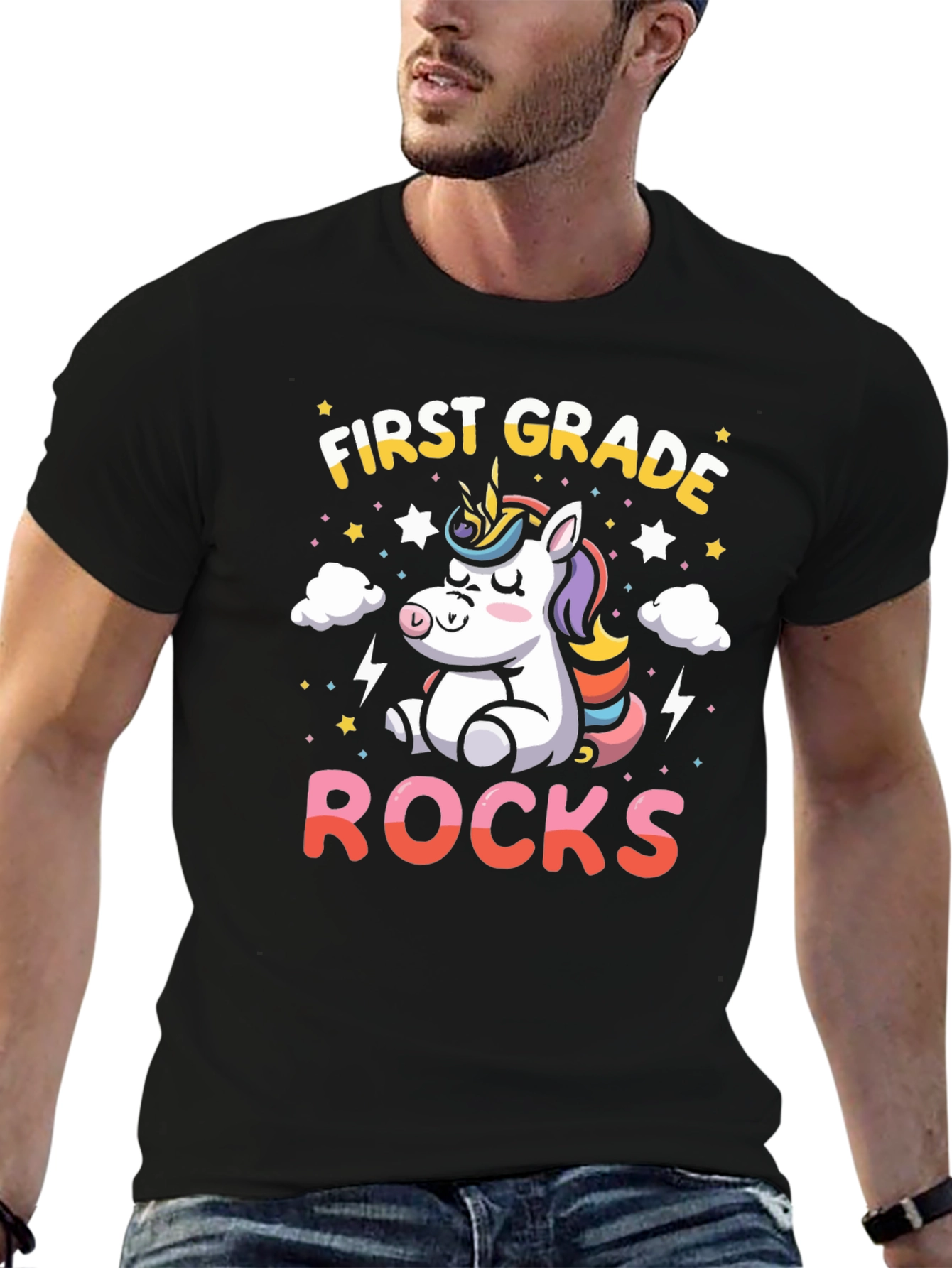 First Grade Rocks Unicorn T-Shirt