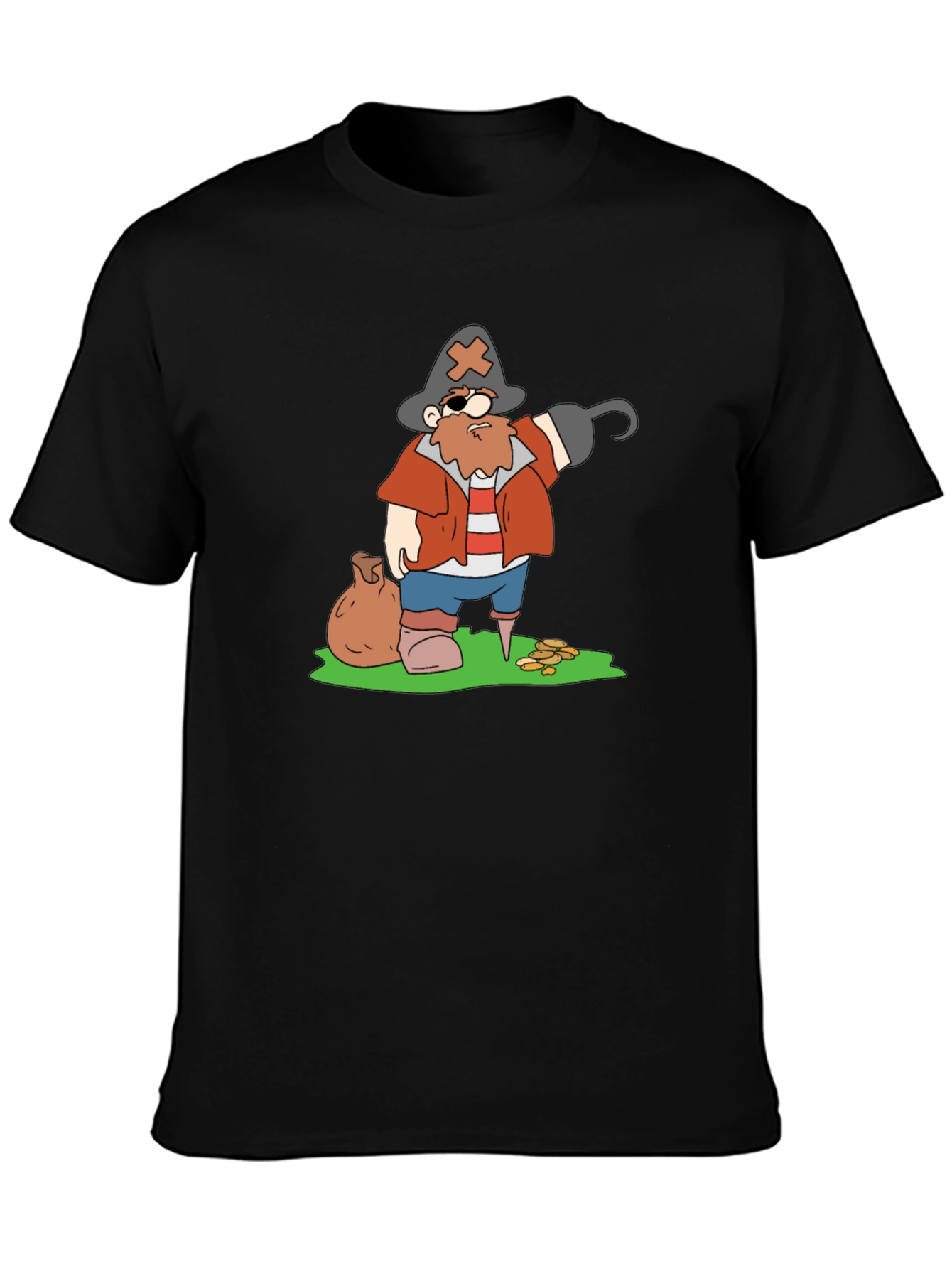 Pirate Cartoon Graphic T-Shirt
