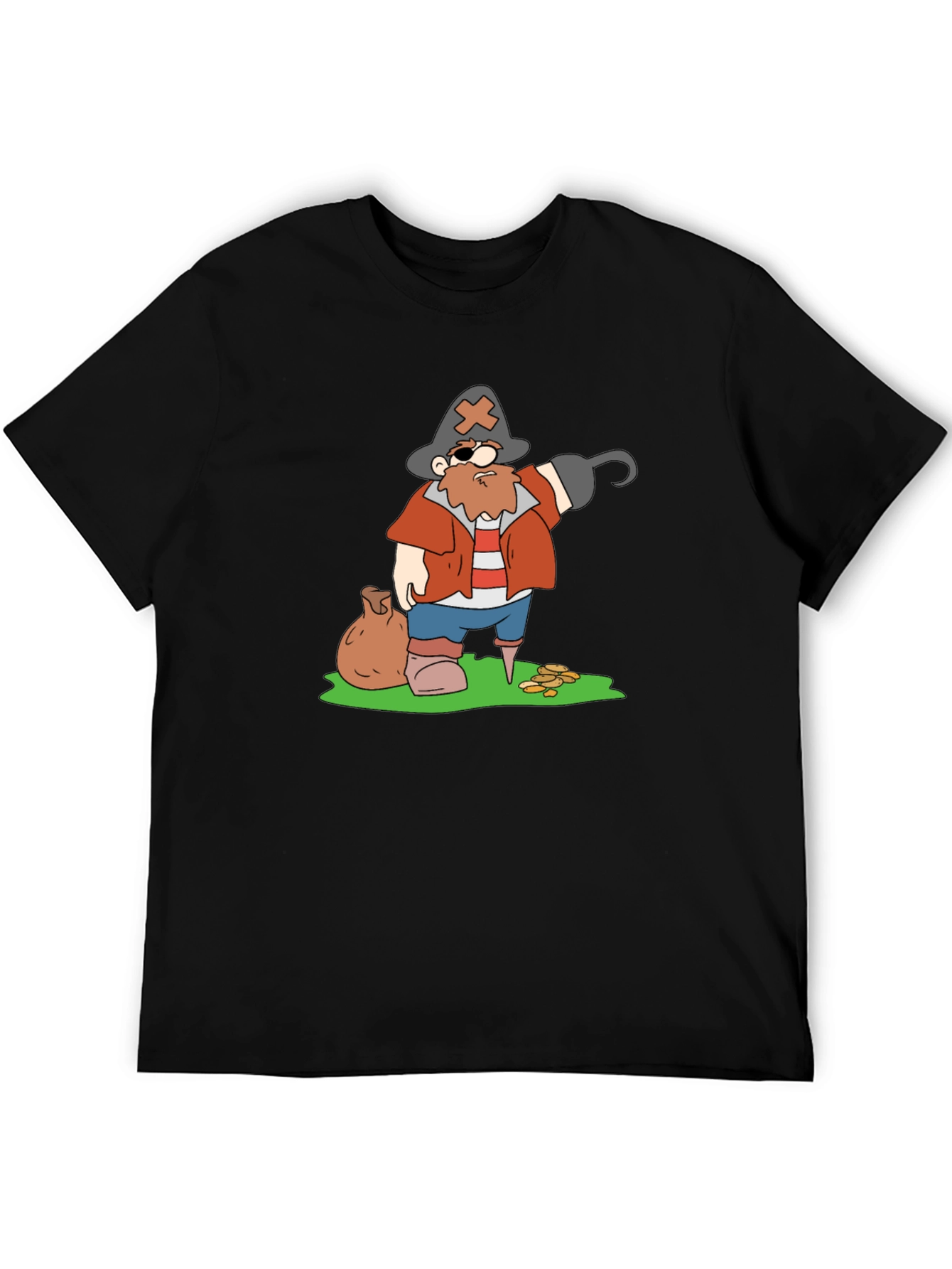 Pirate Cartoon Graphic T-Shirt