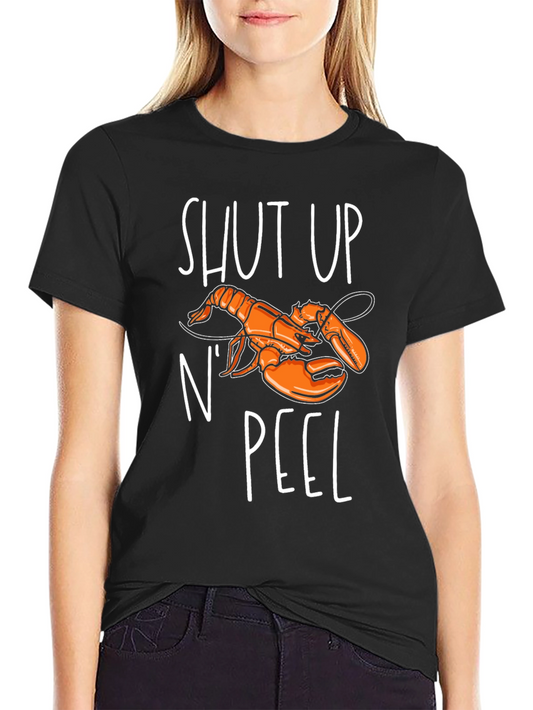 Shut Up N Peel Lobster Graphic T-Shirt