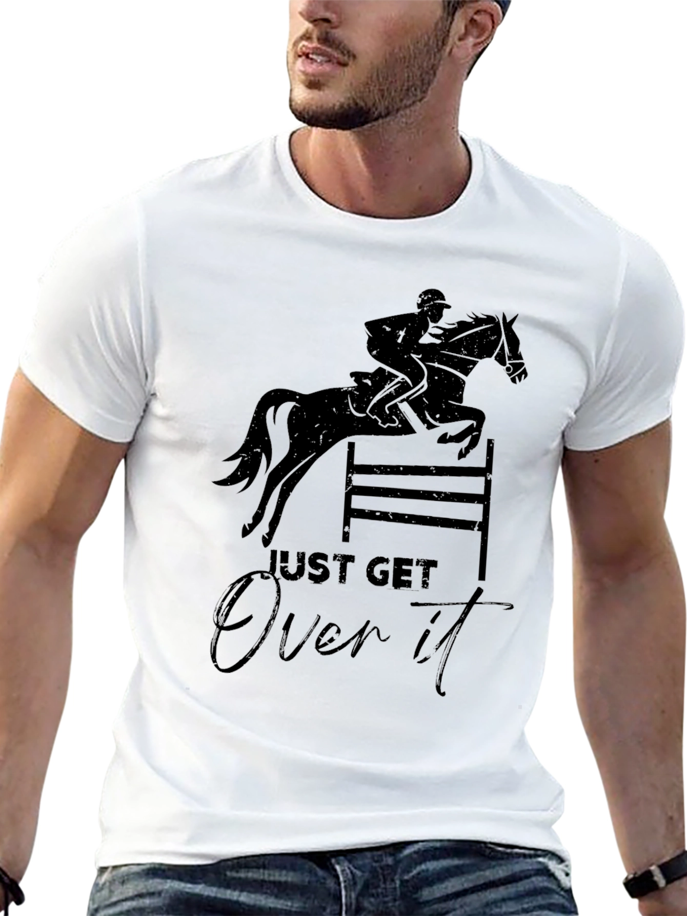 Just Get Over It Horseback Riding T-Shirt